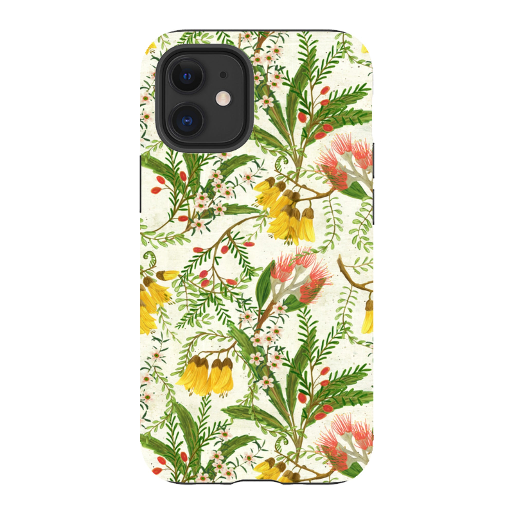 iPhone Tough Case - Kowhai And Bottle Brush By Katherine Quinn