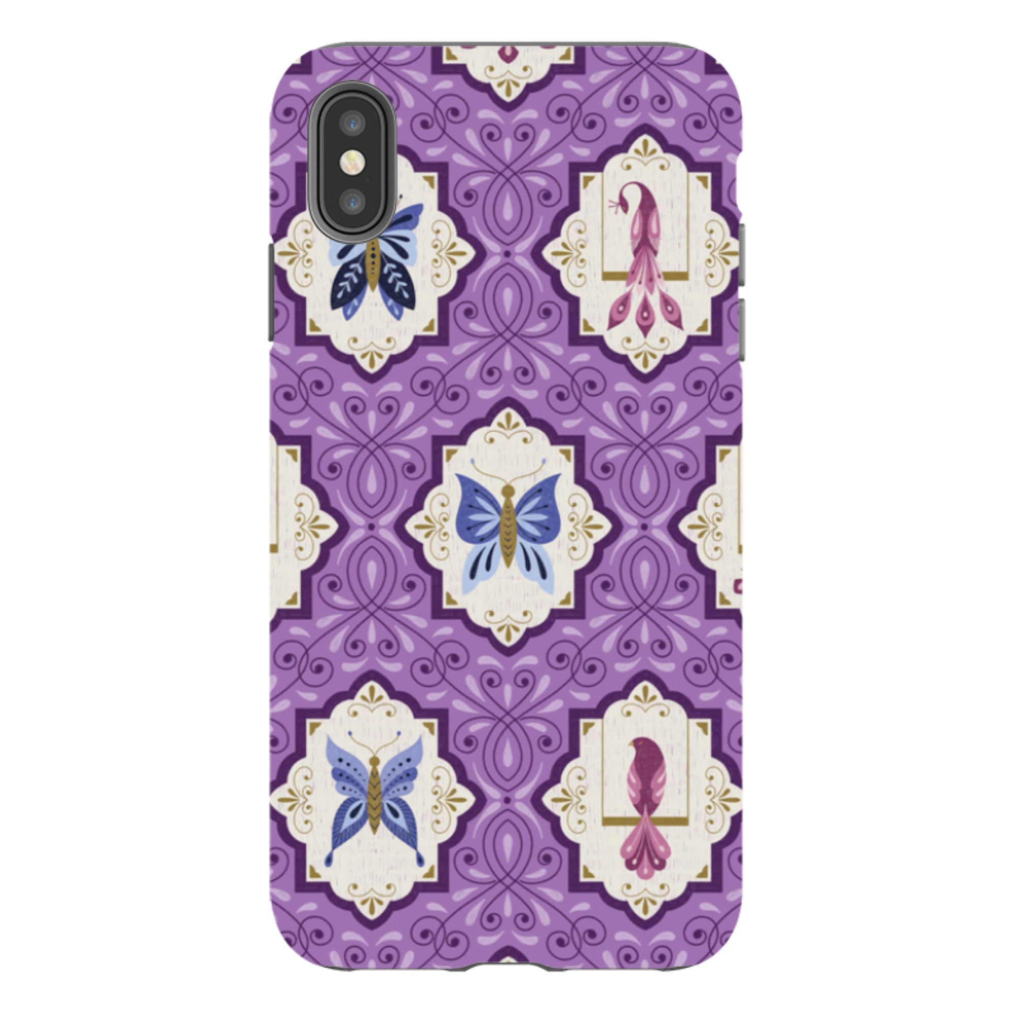 iPhone Tough Case - Wingframes Med Purple By Jenny Zemanek