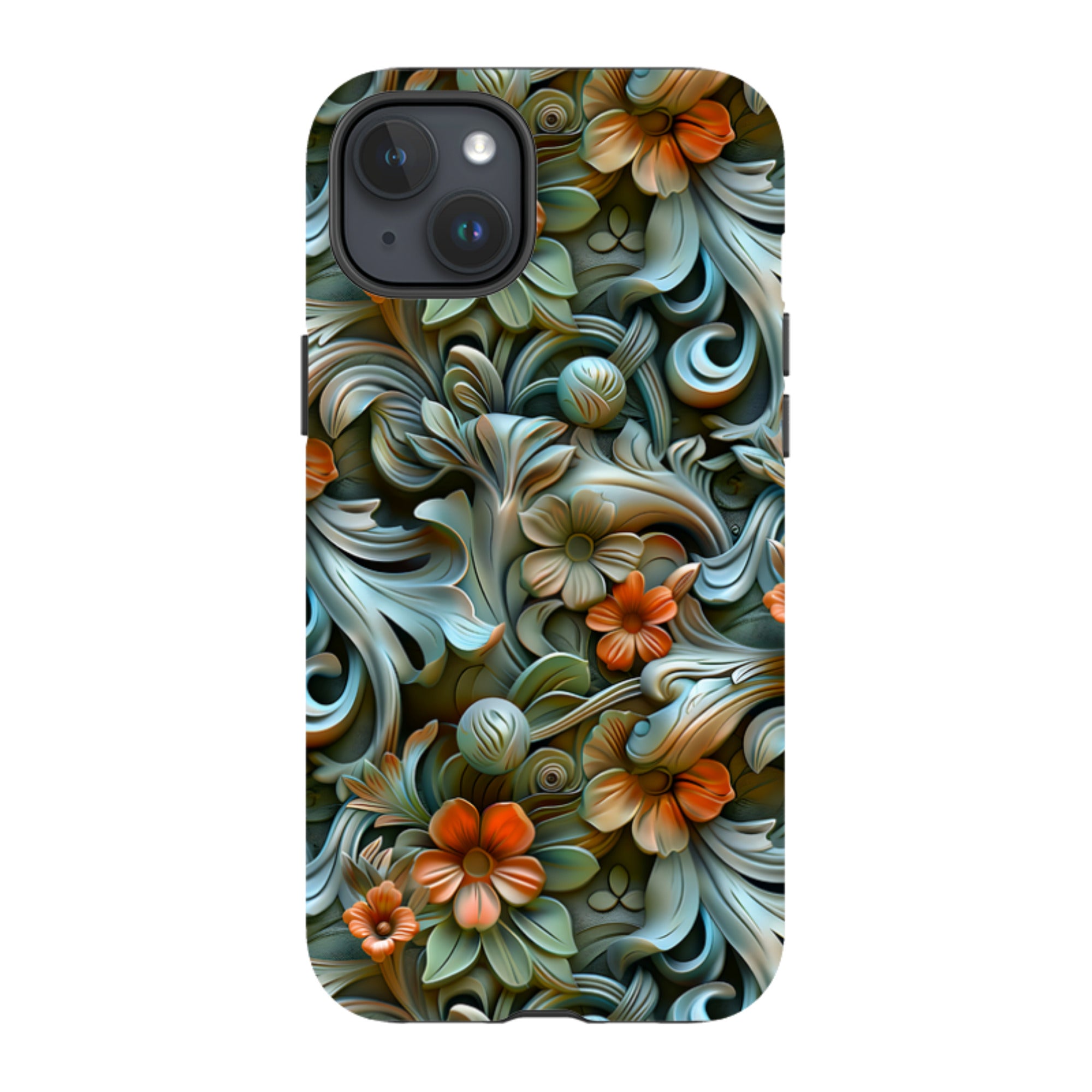 iPhone Tough Case -Clover Floral