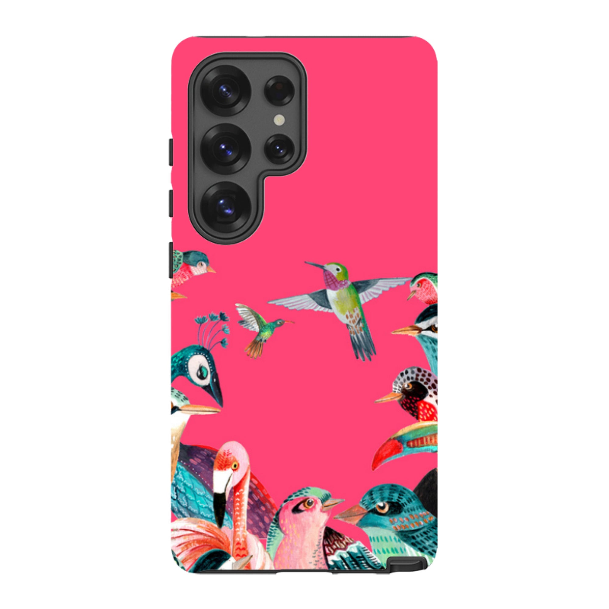 Samsung Tough Case - Pink Birds By Caroline Bonne Muller