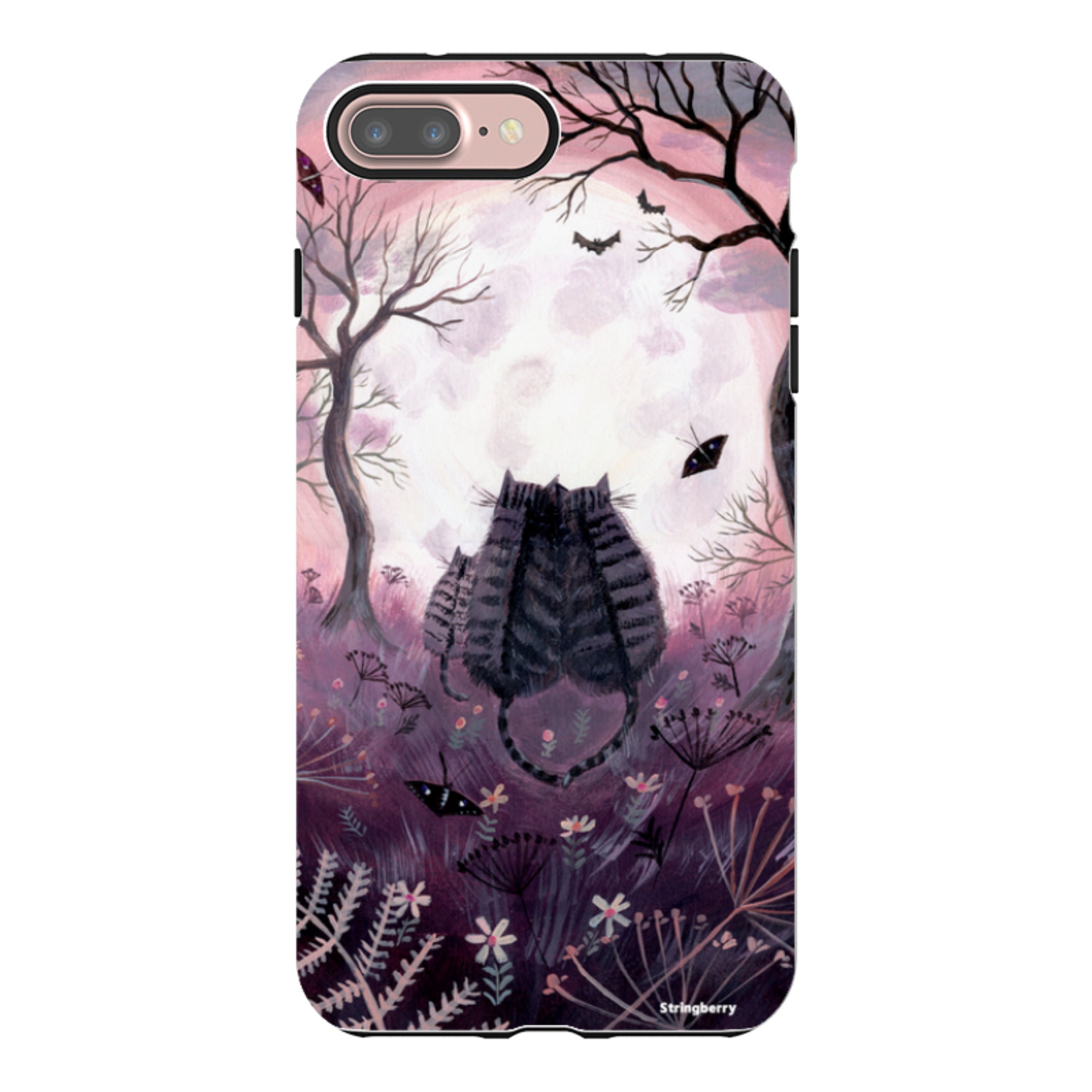 iPhone Tough Case - Spooky Cats By Mary Stubberfield
