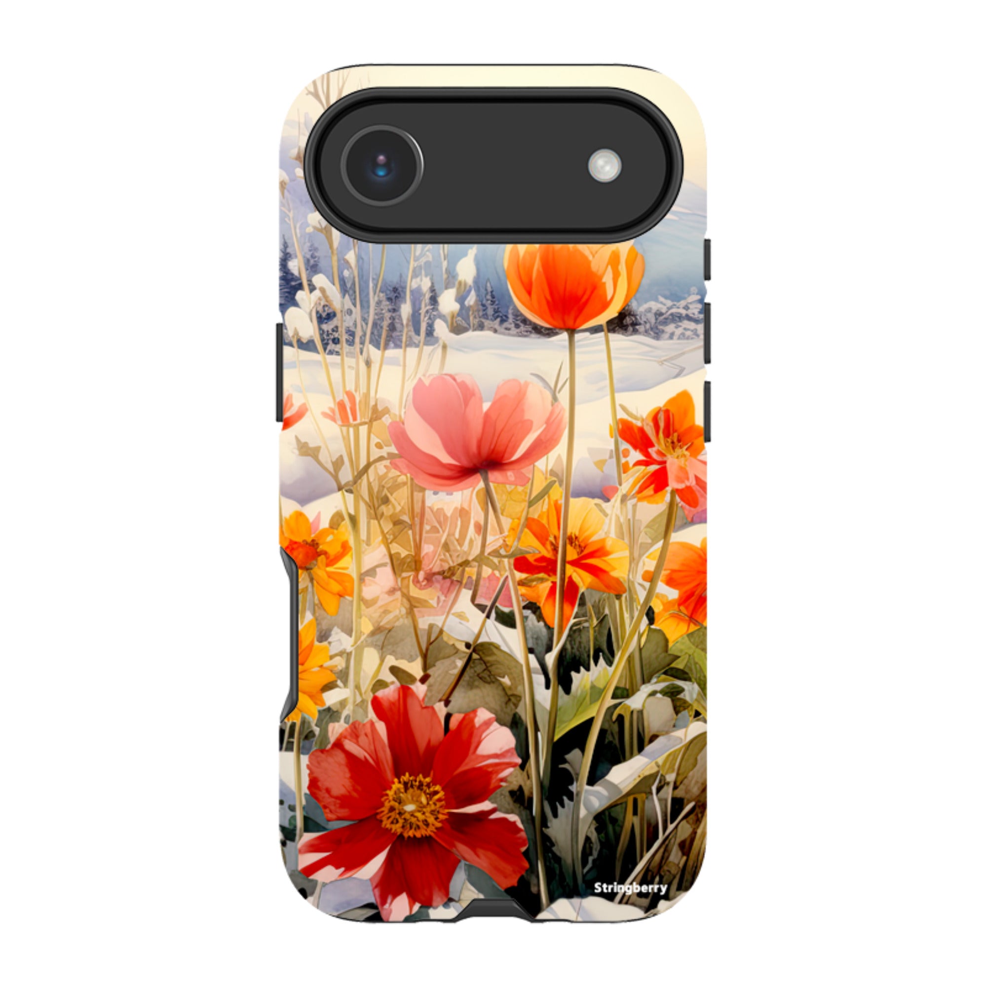 iPhone Tough Case - Winter Wild Flowers II