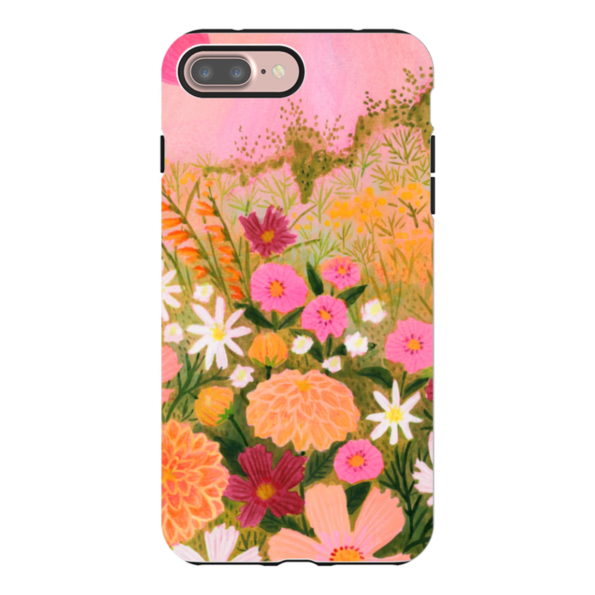 iPhone Tough Case - Flower Farm Sunset By Lee Foster Wilson