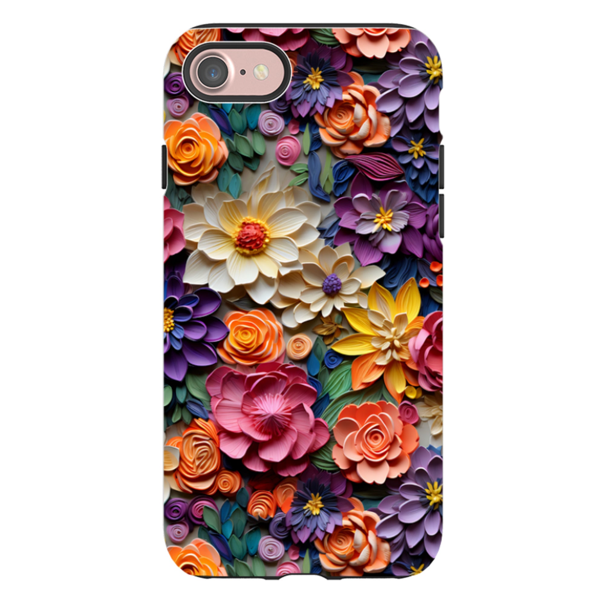 iPhone Tough Case -Violet Floral