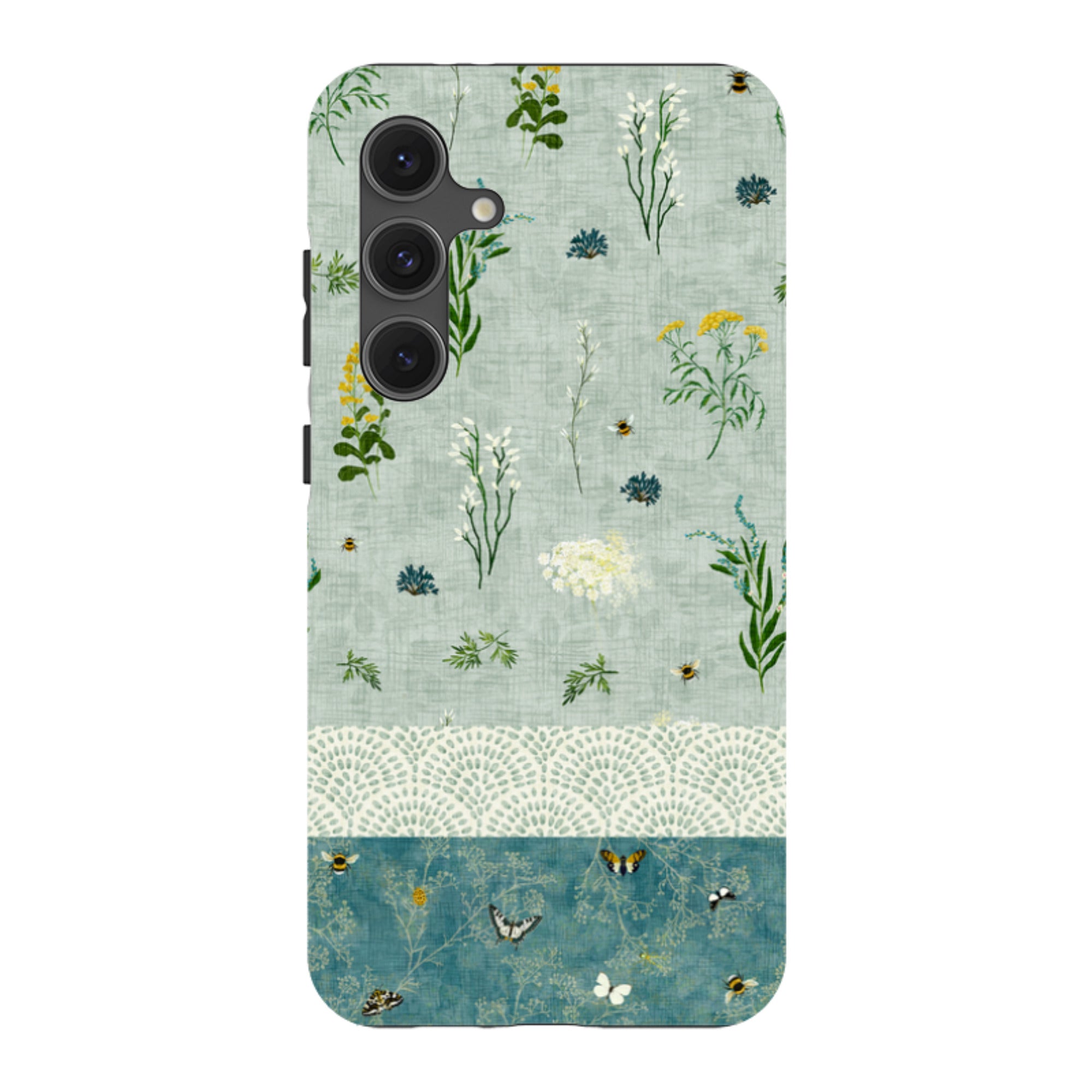 Samsung Tough  Case - Song Bird Florals and Bees 2 By Katherine Quinn