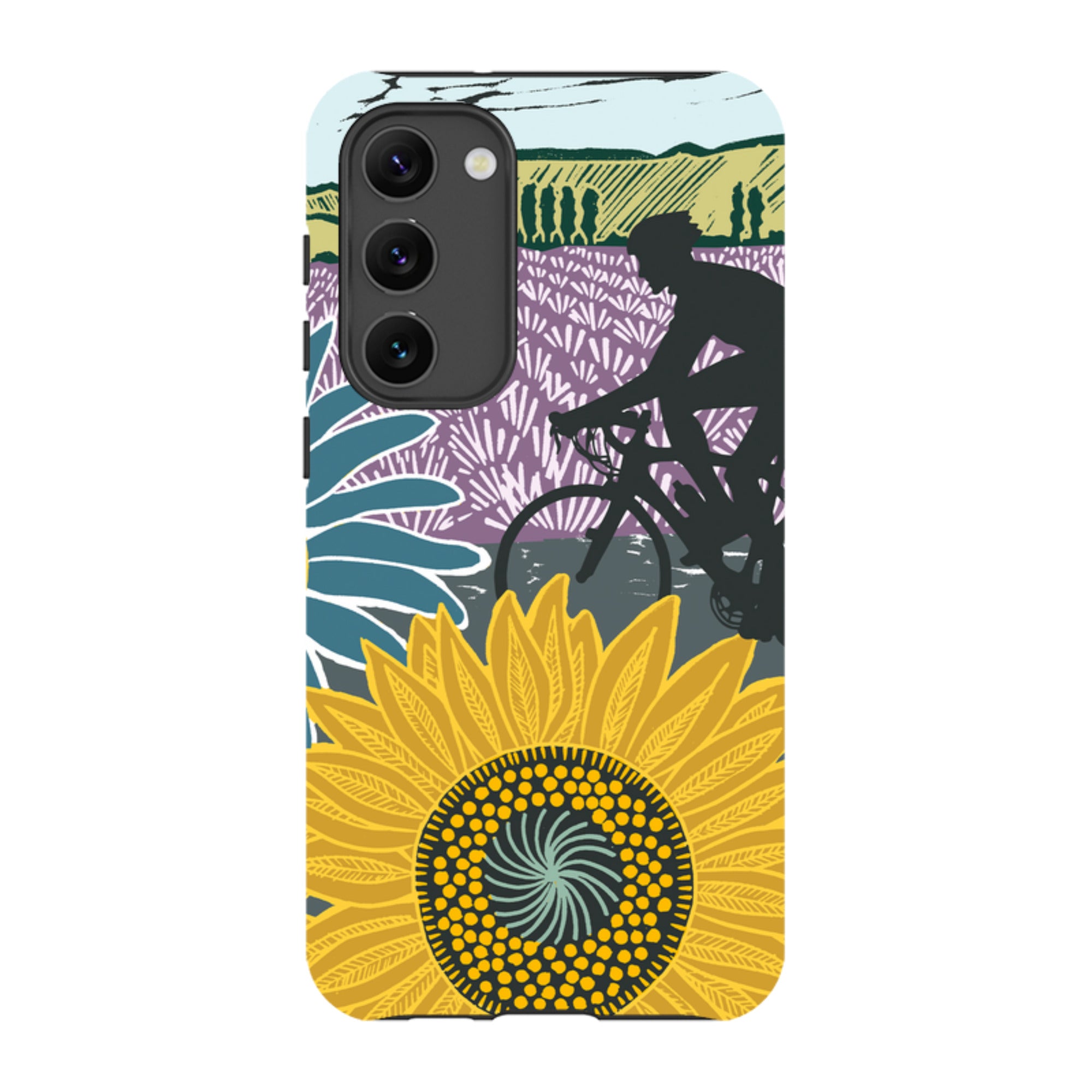 Samsung Tough Case - Bike and Sunflowers By Kate Heiss