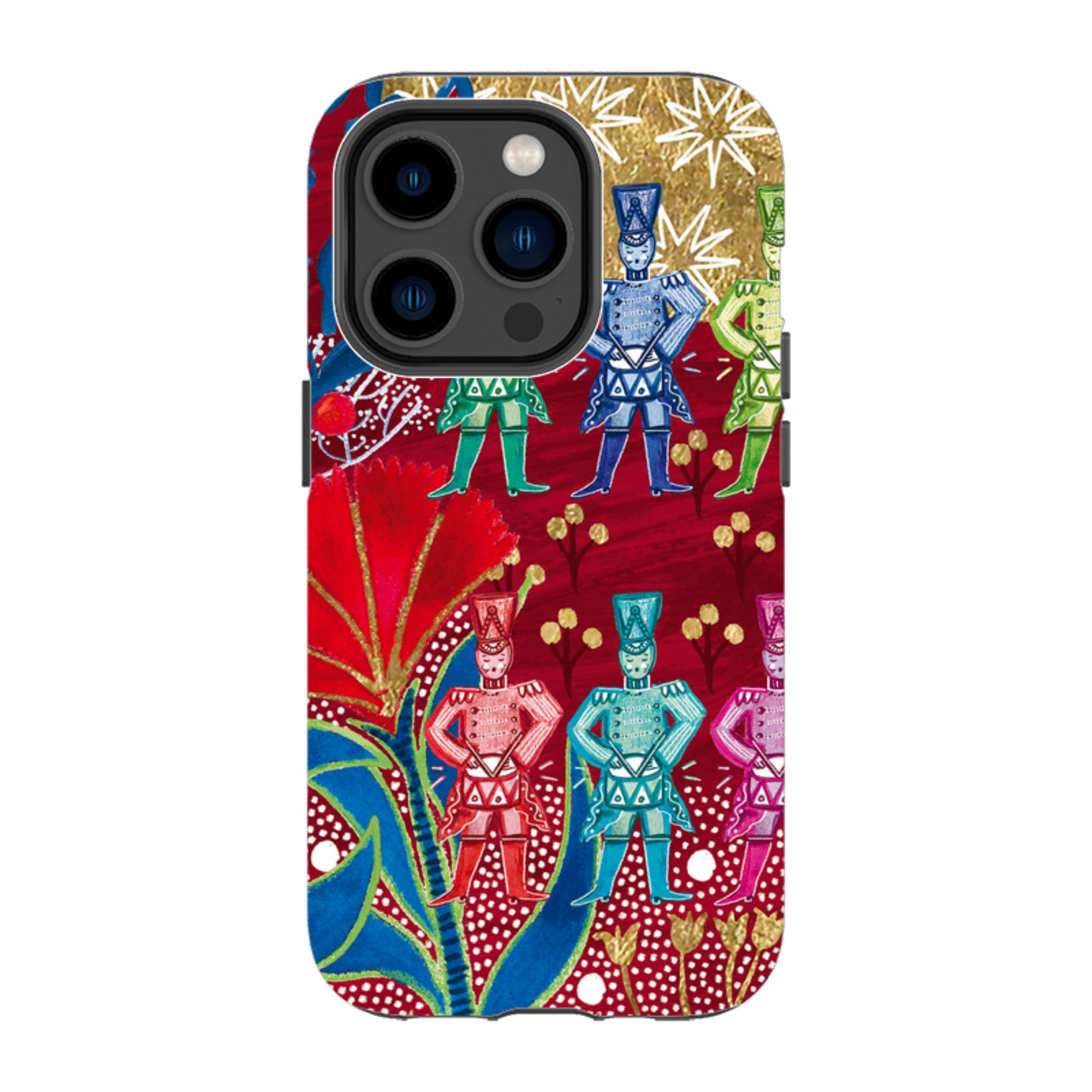 iPhone Tough Case - Drummers Drumming By Emma Frances Grant