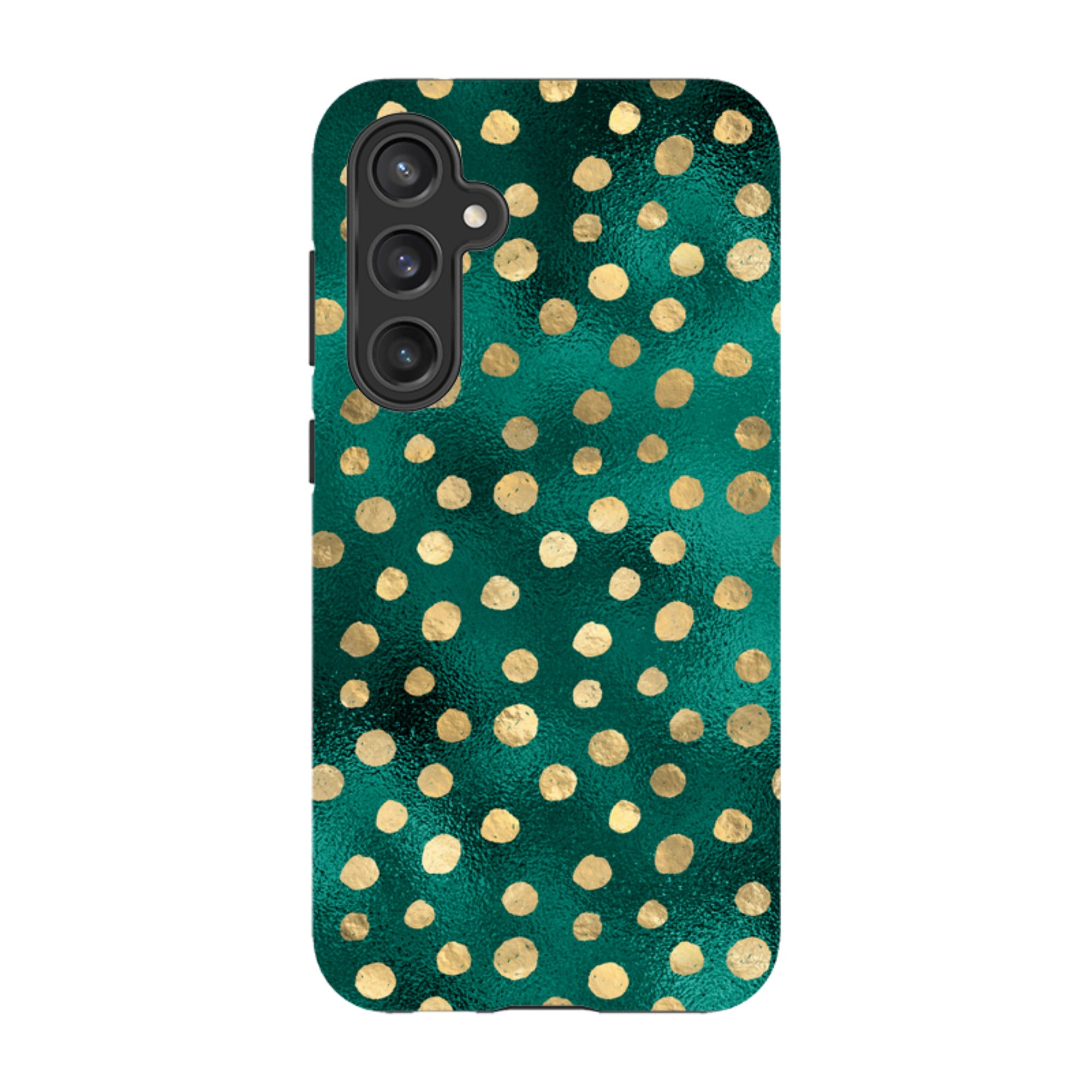 Samsung Tough Case - Forest and Gold Dots