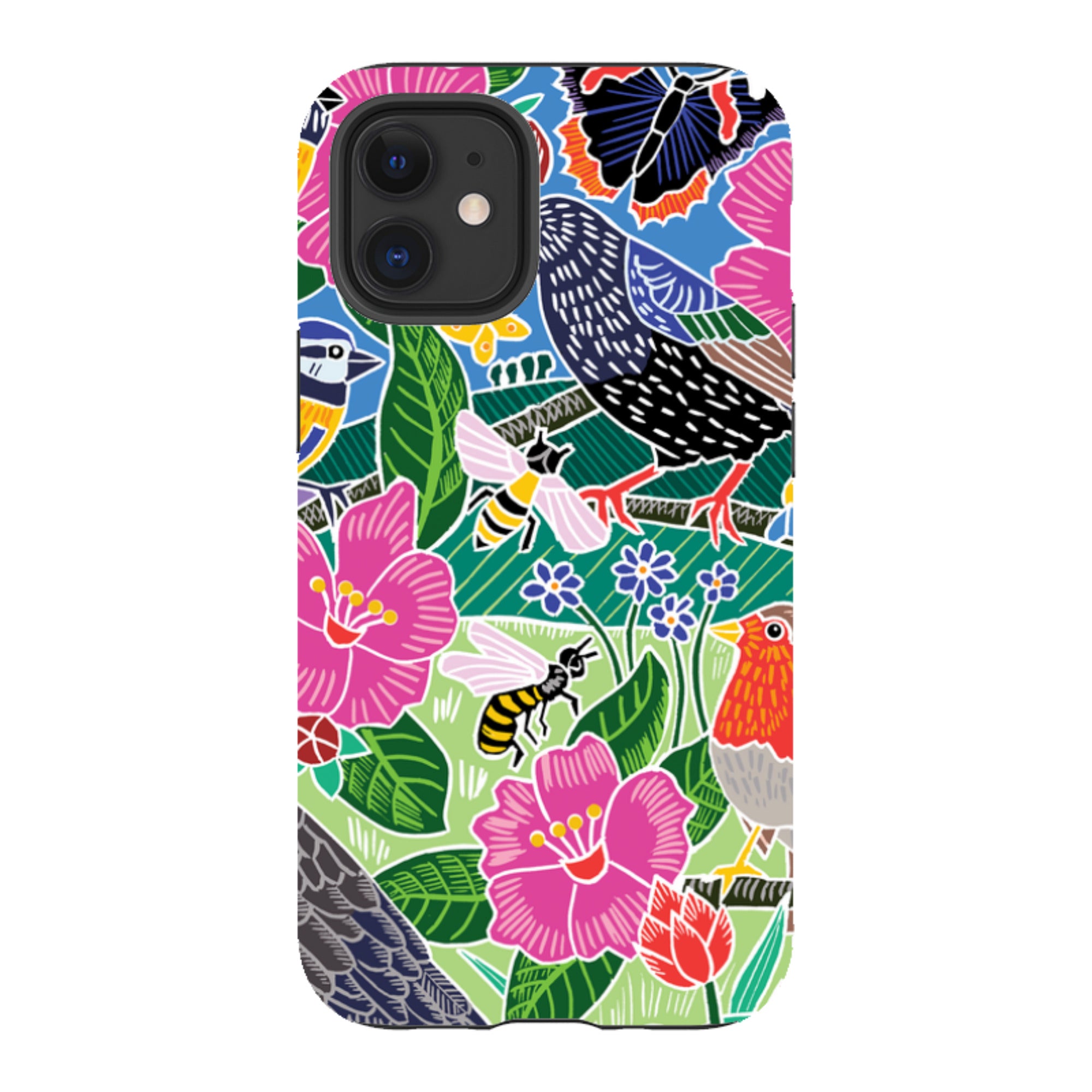 iPhone Tough Case - Garden Bird Jigsaw A By Kate Heiss