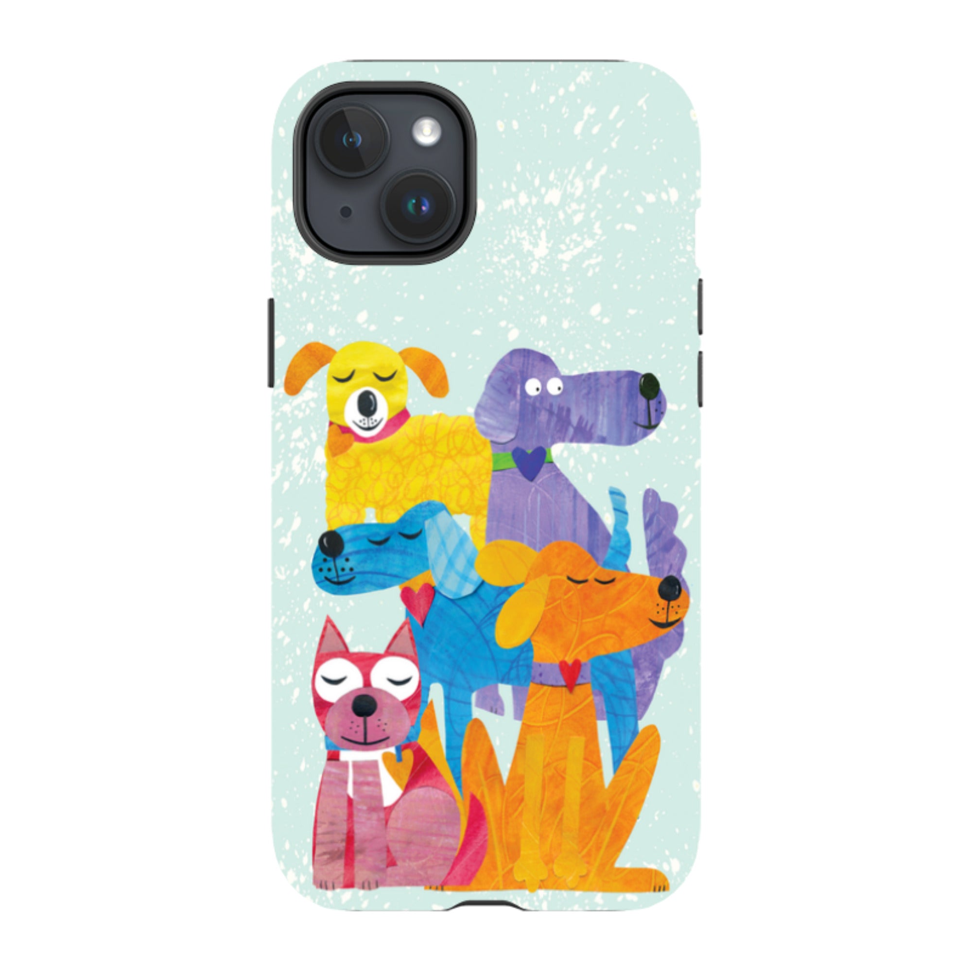 iPhone Tough Case - Patch Work Pups By Tracey English