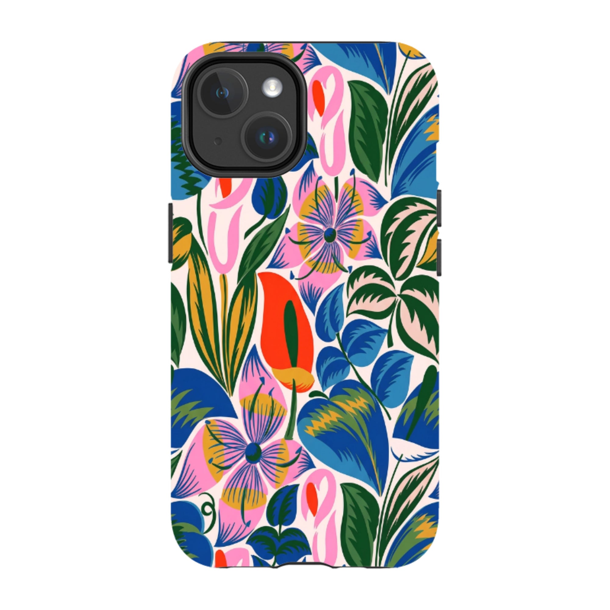 iPhone MagSafe Tough Case - Retro Tropical Floral