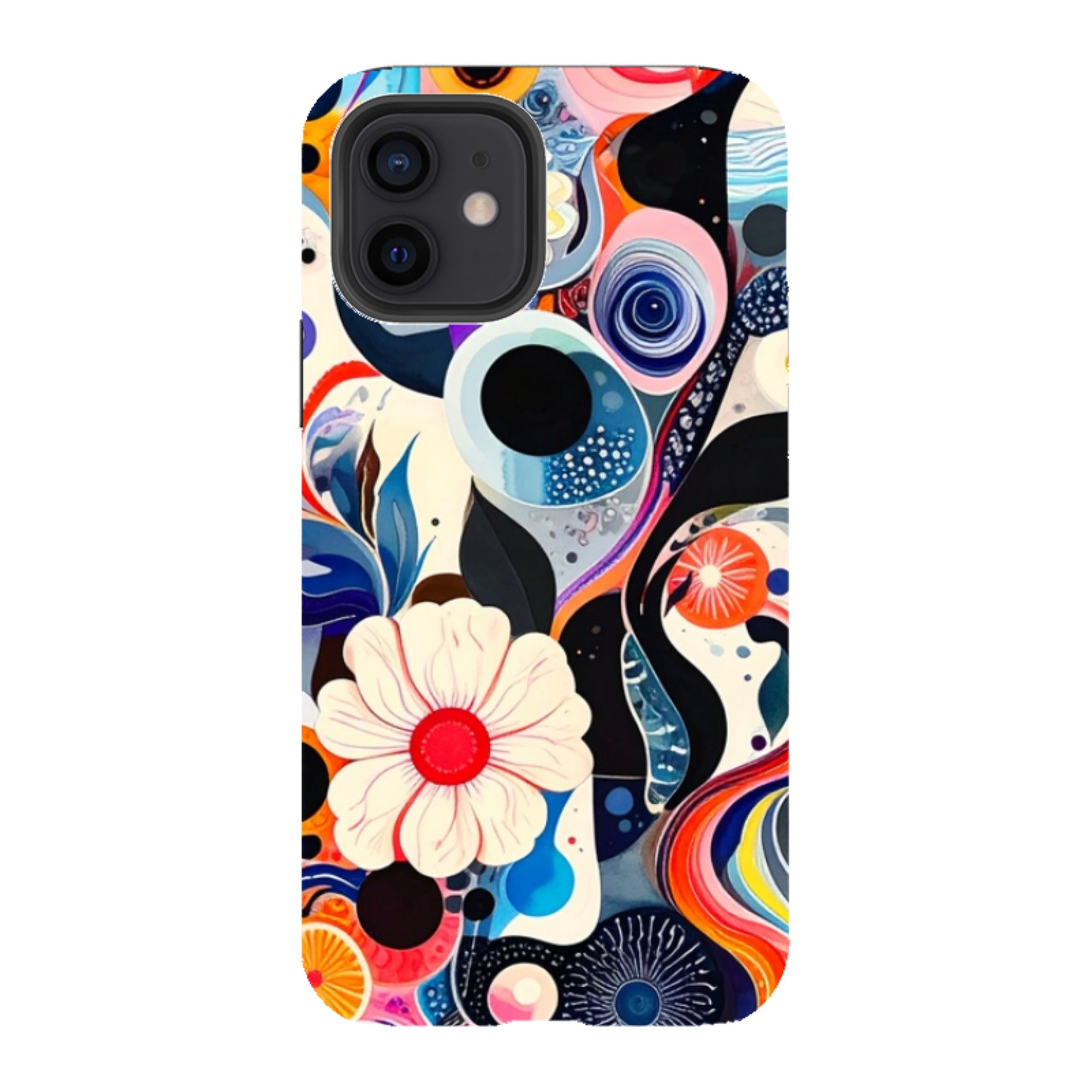 iPhone Tough Case - Floral Marble