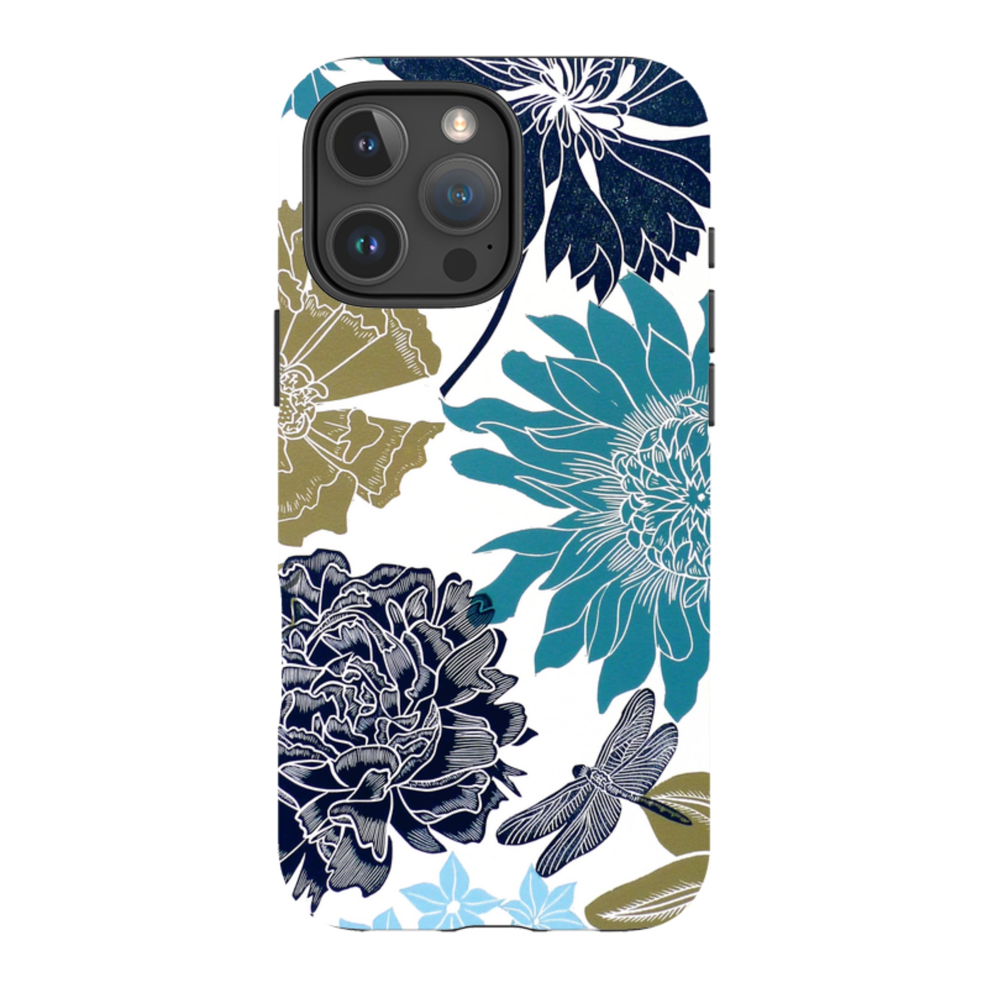 iPhone Tough Case - Cottage Garden Drangonfly By Kate Heiss