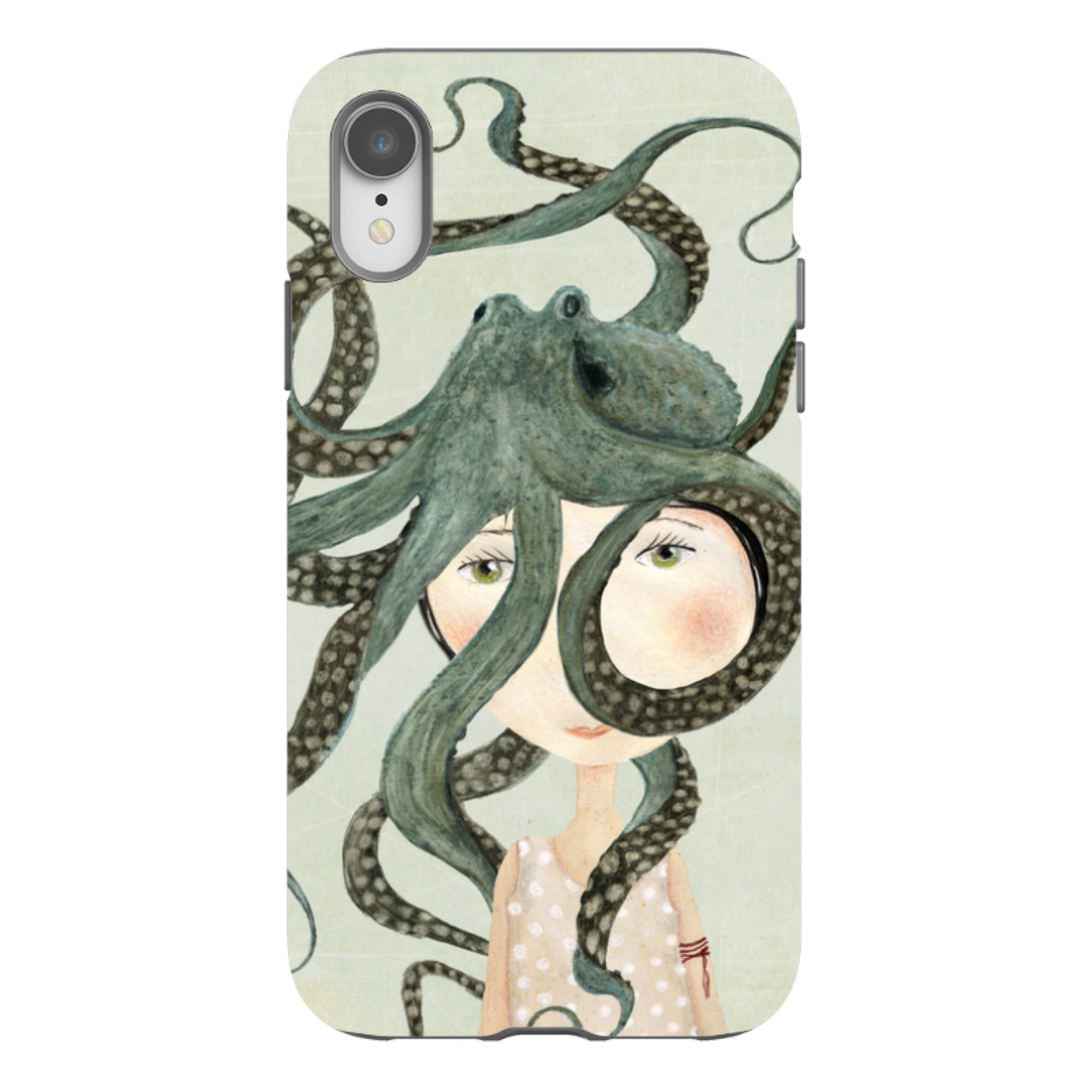 iPhone Tough Case - Octopus Girl By Katherine Quinn