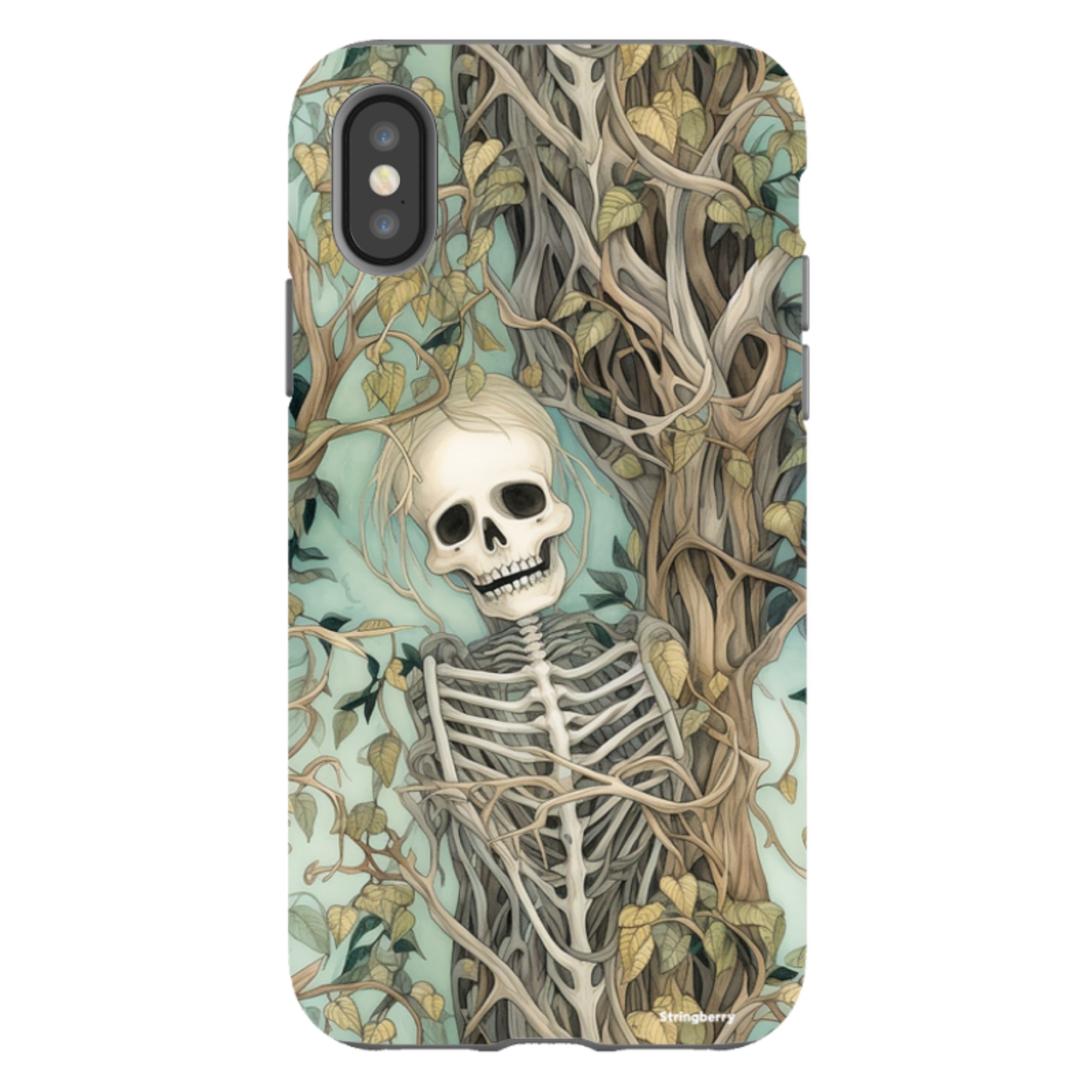 iPhone Tough Case - Skeletal Floral