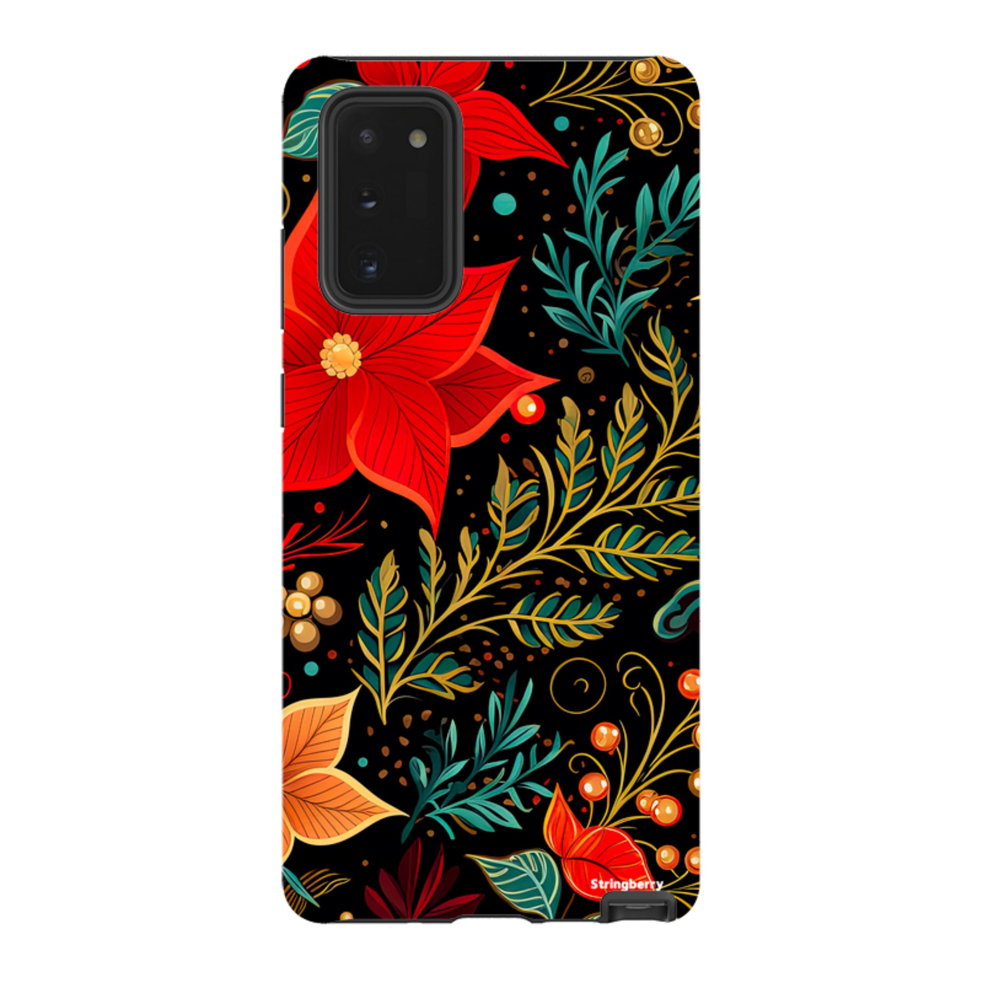 Samsung Tough Case -Red Winter Floral II