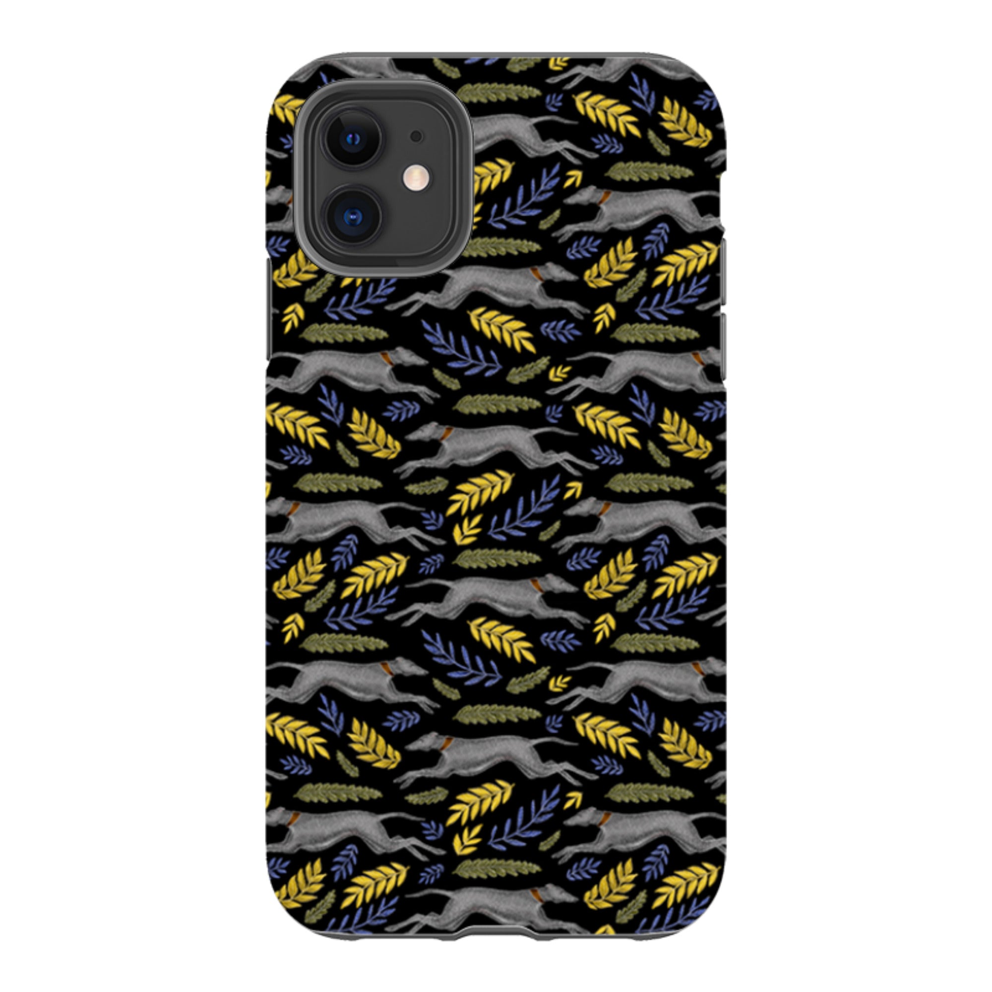 iPhone Tough Case - Greyhound Pattern By Catherine Rowe
