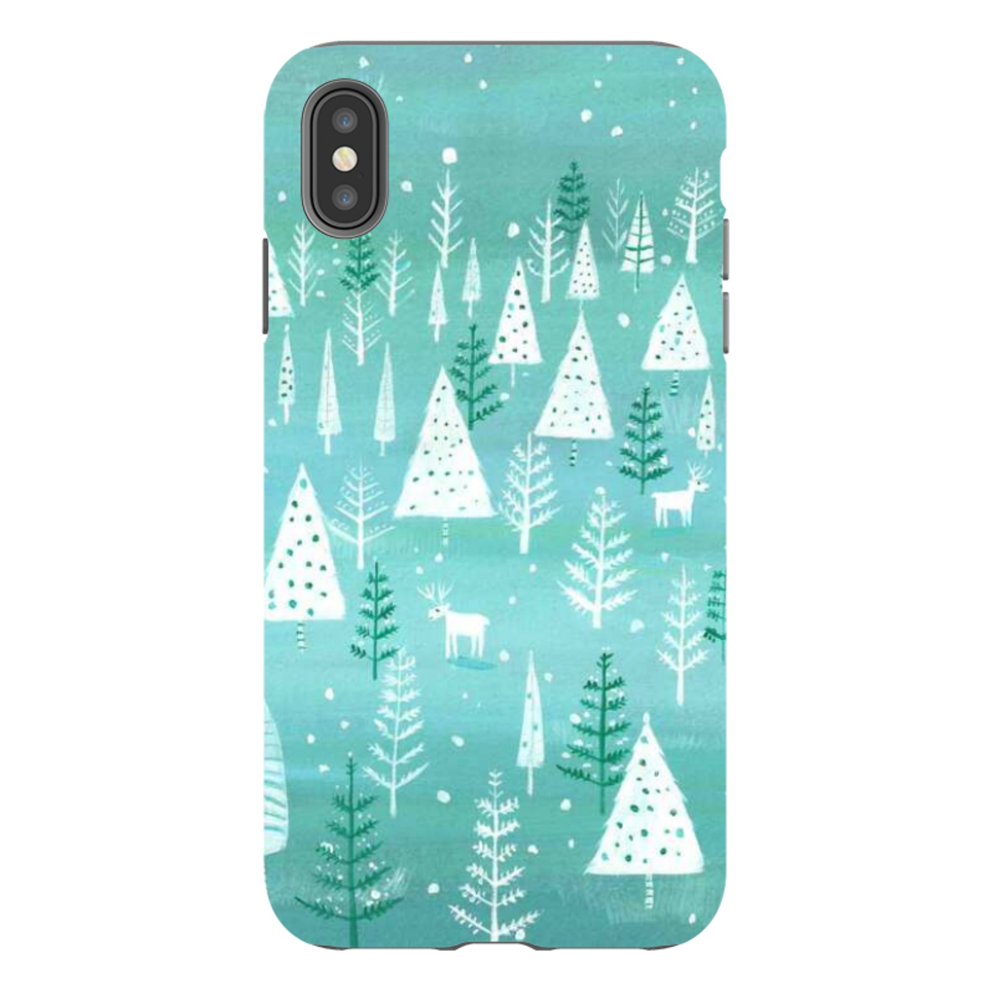 iPhone Tough Case - Teal Tundra By Mary Stubberfield