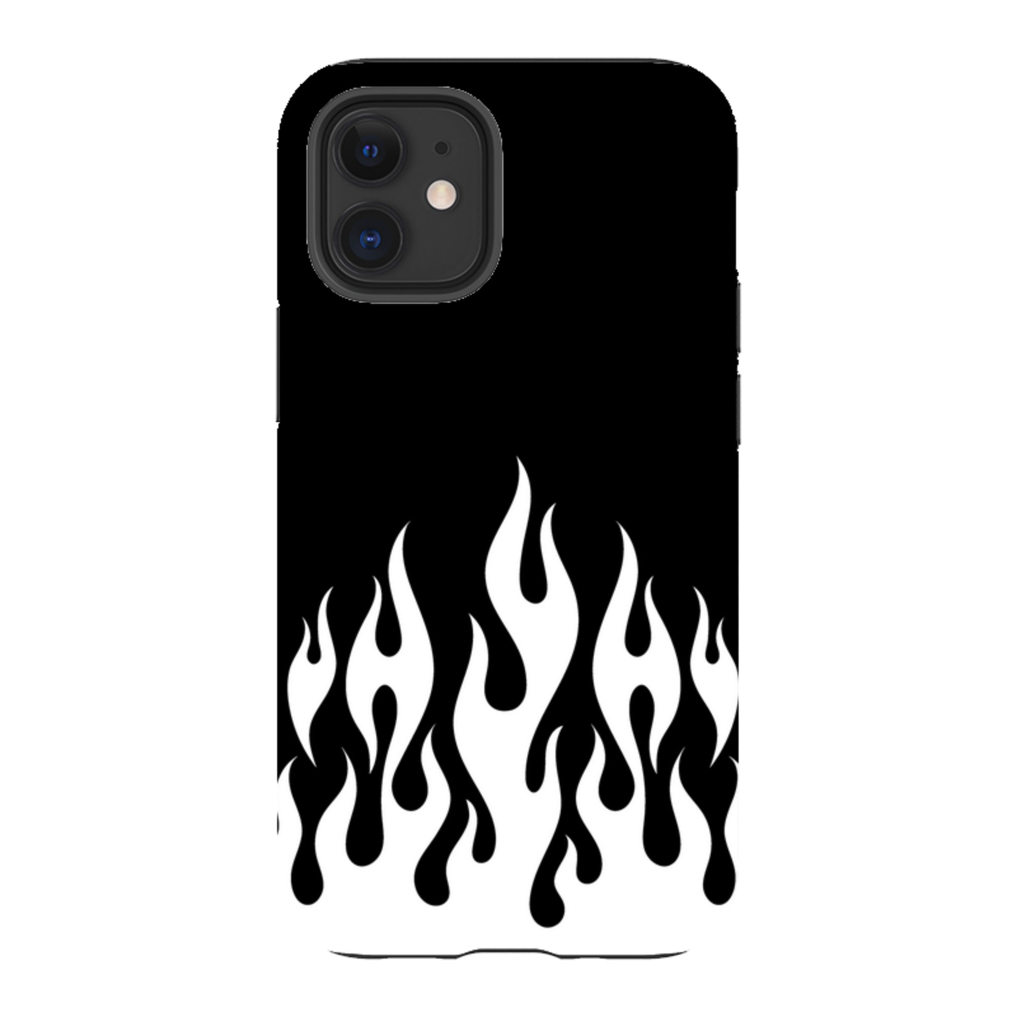 iPhone Tough Case - White Flames