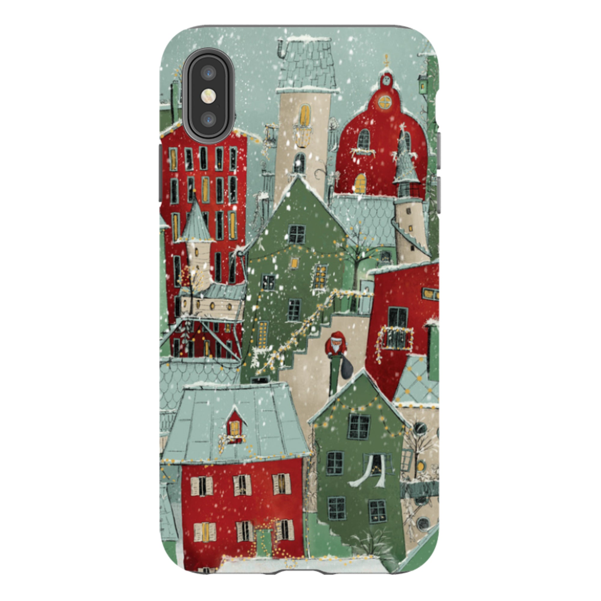 iPhone Tough Case - Citywinkles Red By Maja Lindberg