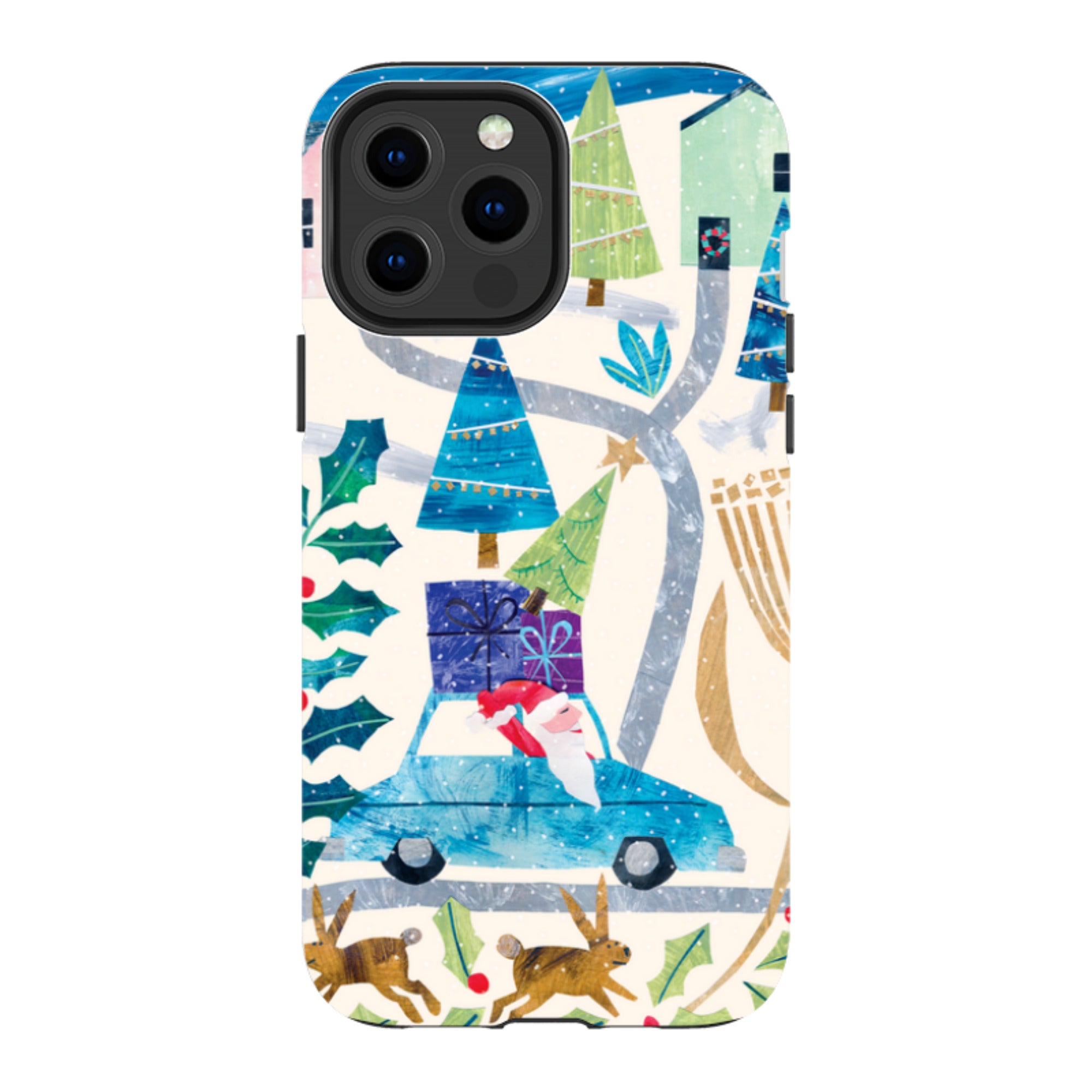 iPhone Tough Case - Santa Driving Home By Tracey English