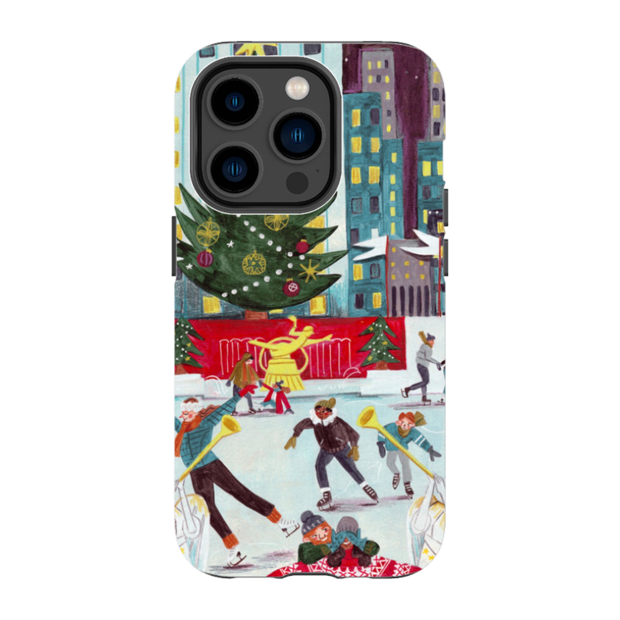 iPhone Tough Case - Xmas In New York By Caroline Bonne Muller