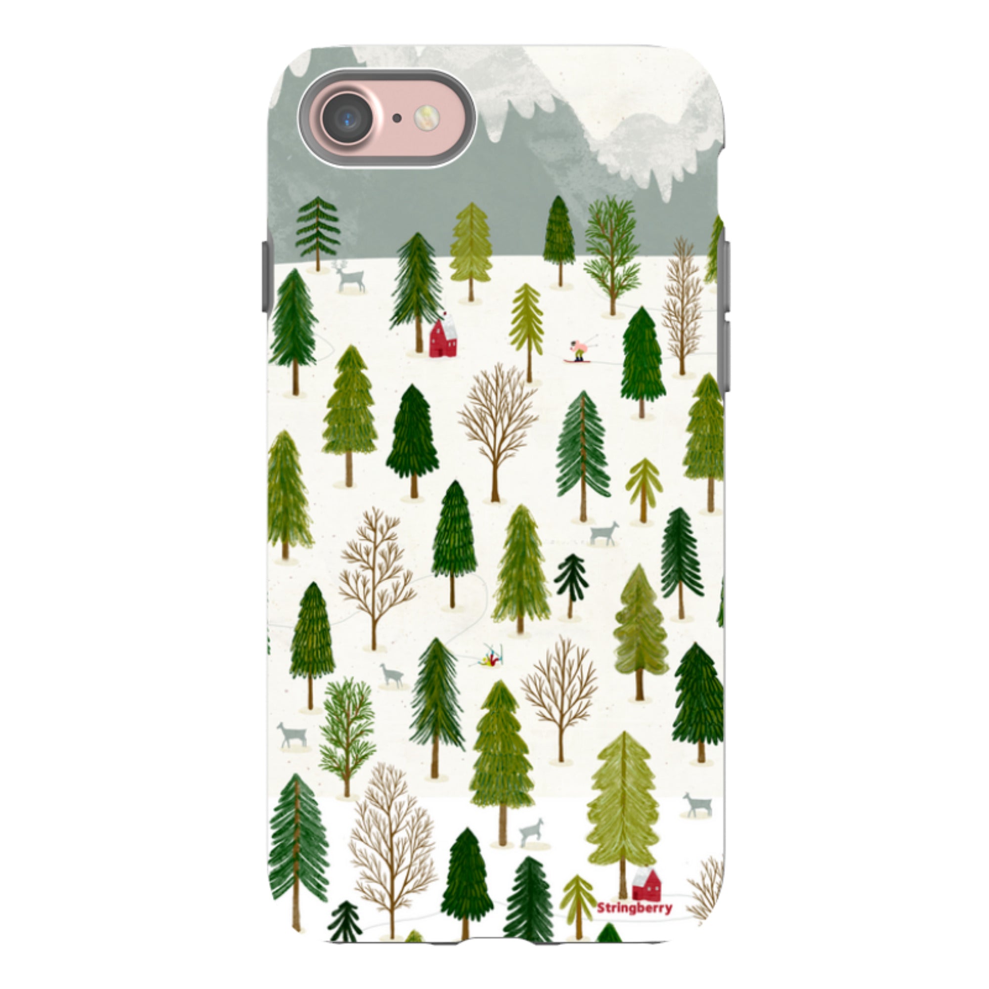 iPhone Tough Case - Winter Landscape III By Katherine Quinn