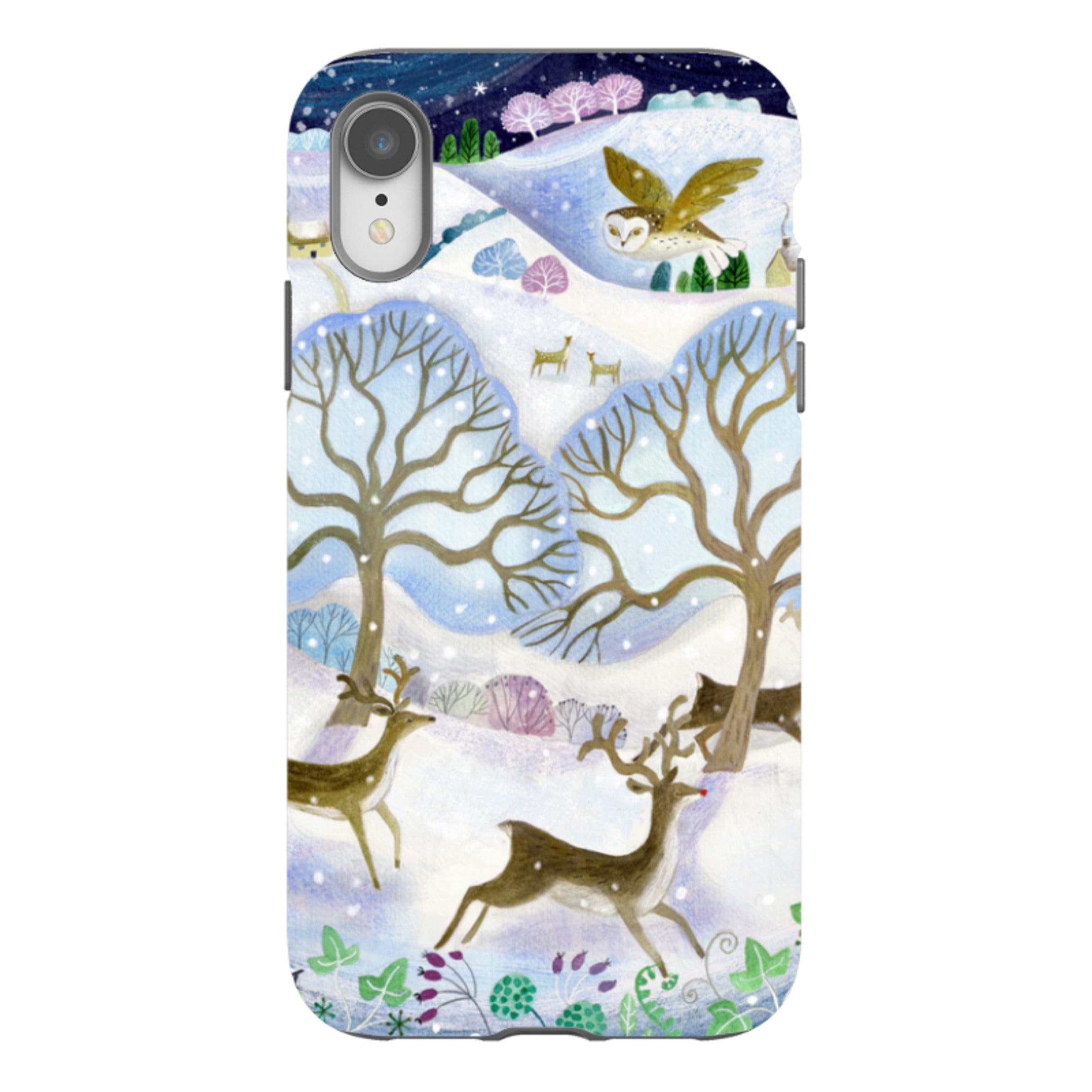 iPhone Tough Case - Winter Deer By Bex Parkin