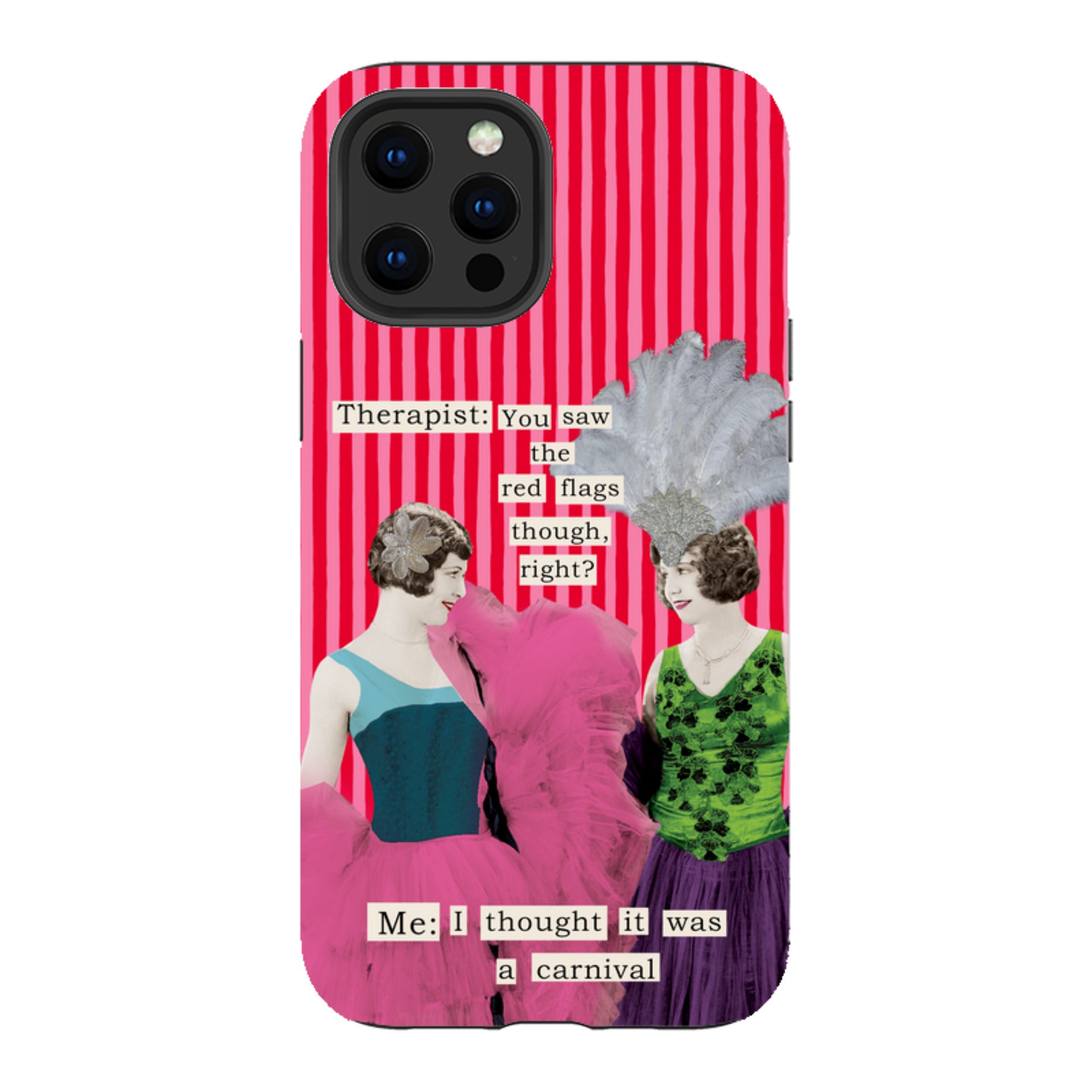 iPhone Tough Case - Therapist Red Flag By Clare Jordan