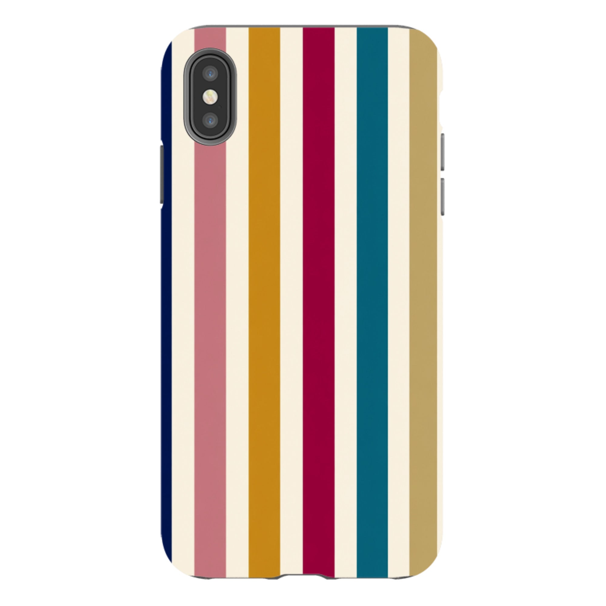 iPhone Tough Case - Mustard Gold Stripe