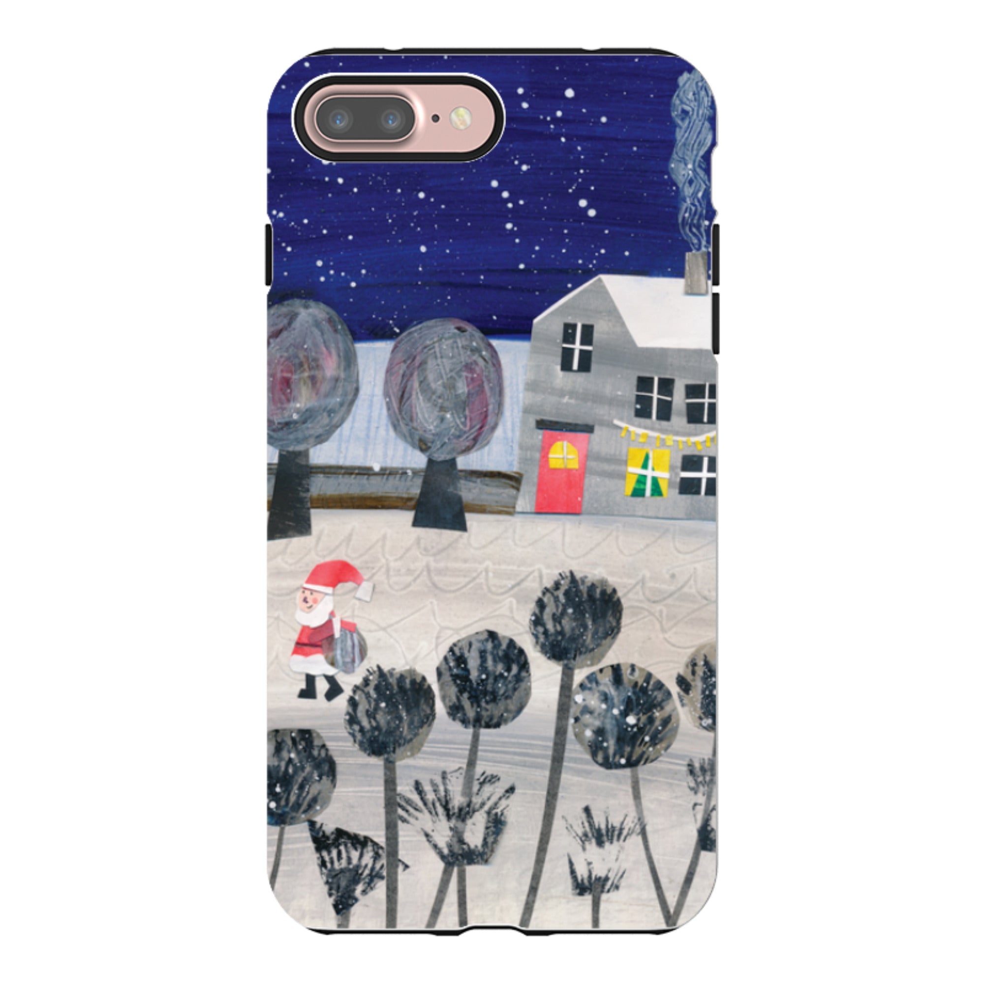iPhone Tough Case - Santa By Tracey English