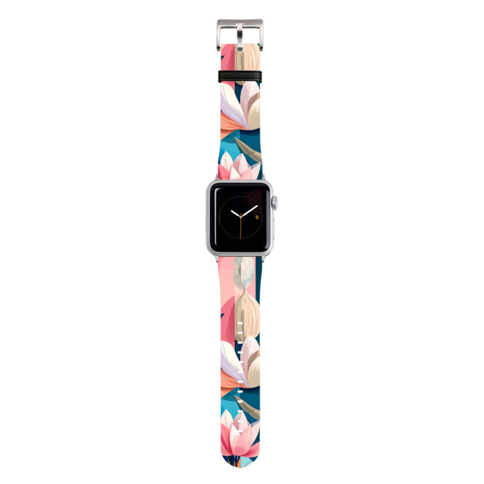Long Floral Apple Watch Strap