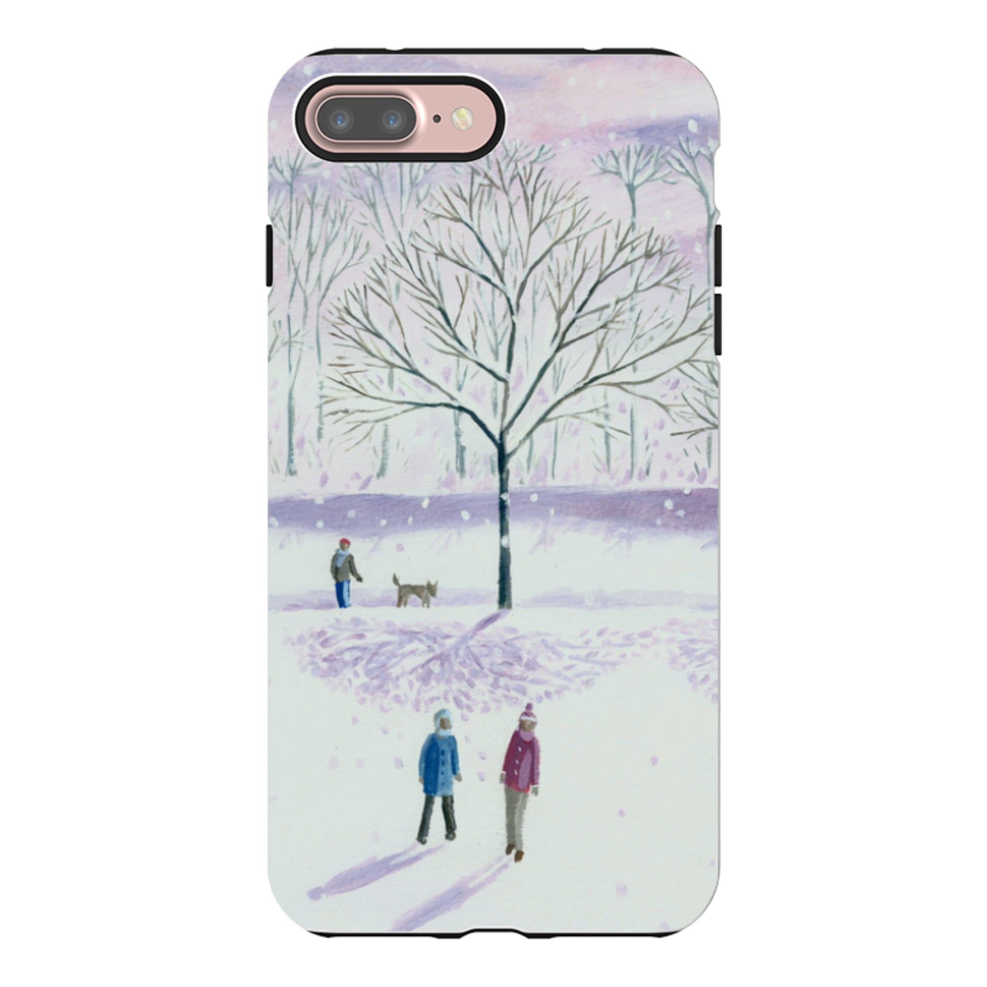 iPhone Tough Case - Xmas Park By Mary Stubberfield