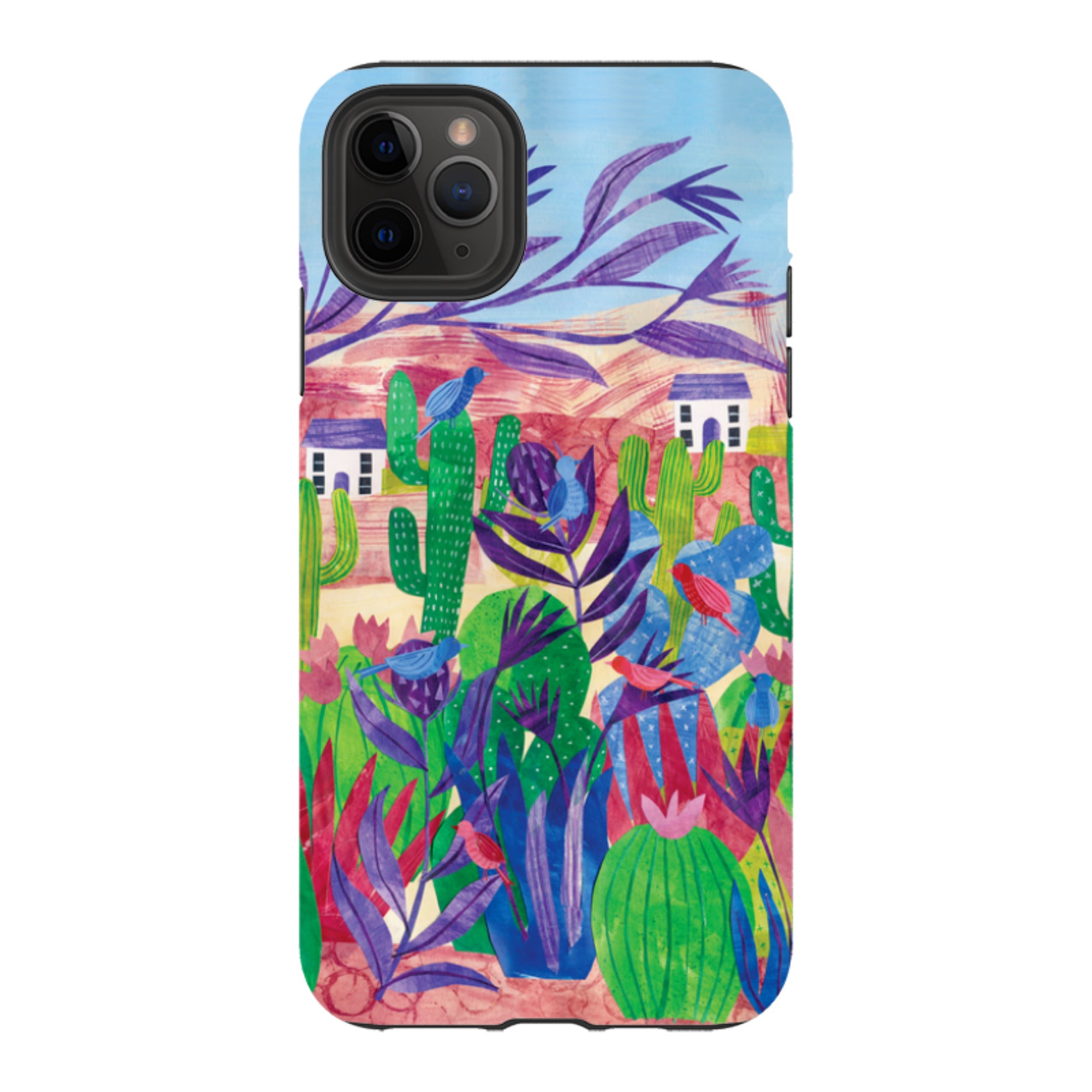 iPhone Tough Case - Desert Cactus By Tracey English