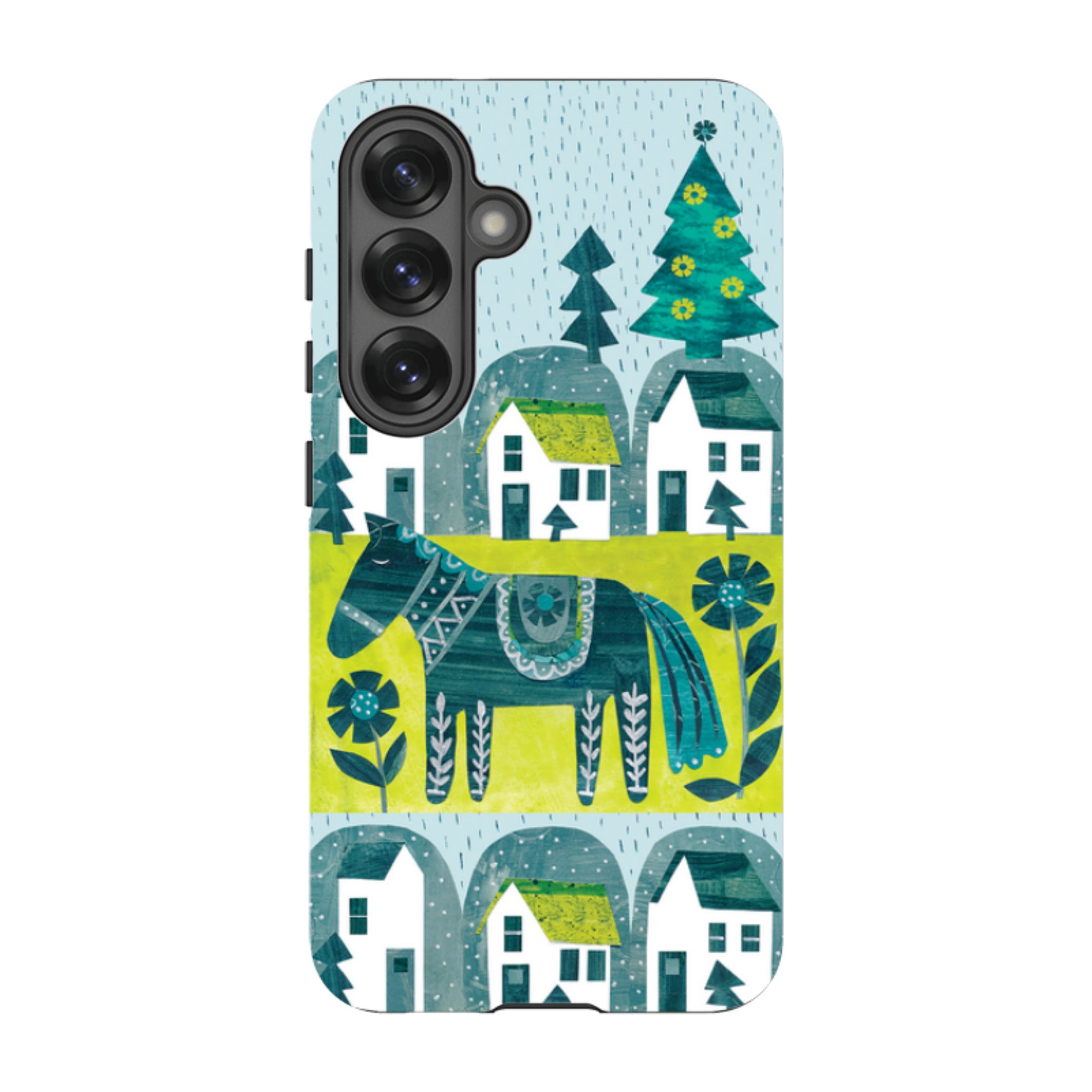 Samsung Tough Case - Winter Dala Horse By Tracey English