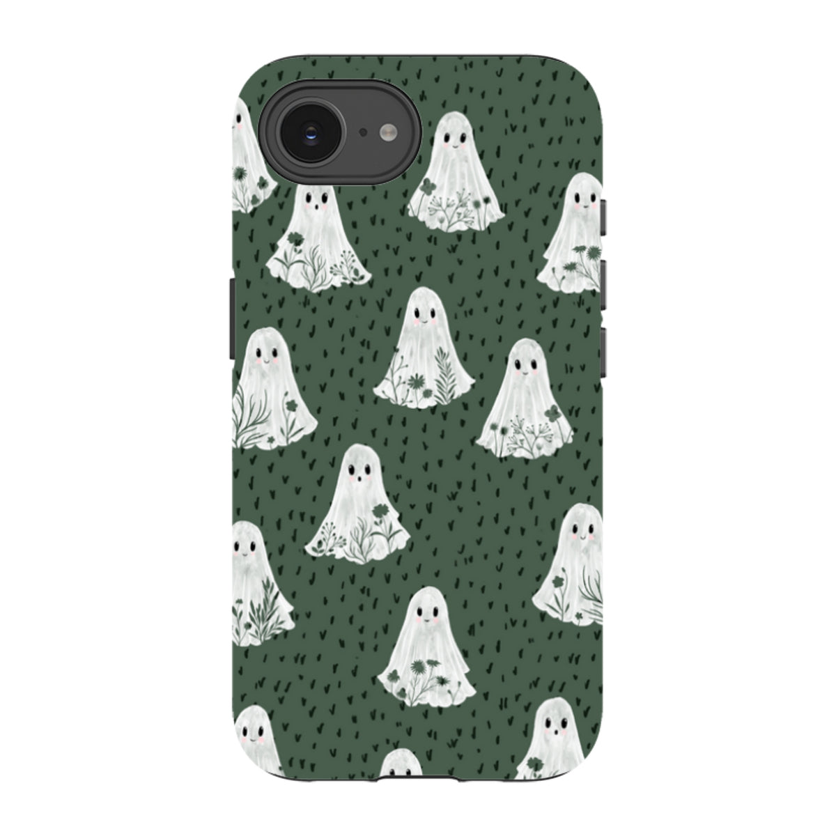 iPhone Tough Case - Floral Ghosts - Pine By Katherine Quinn