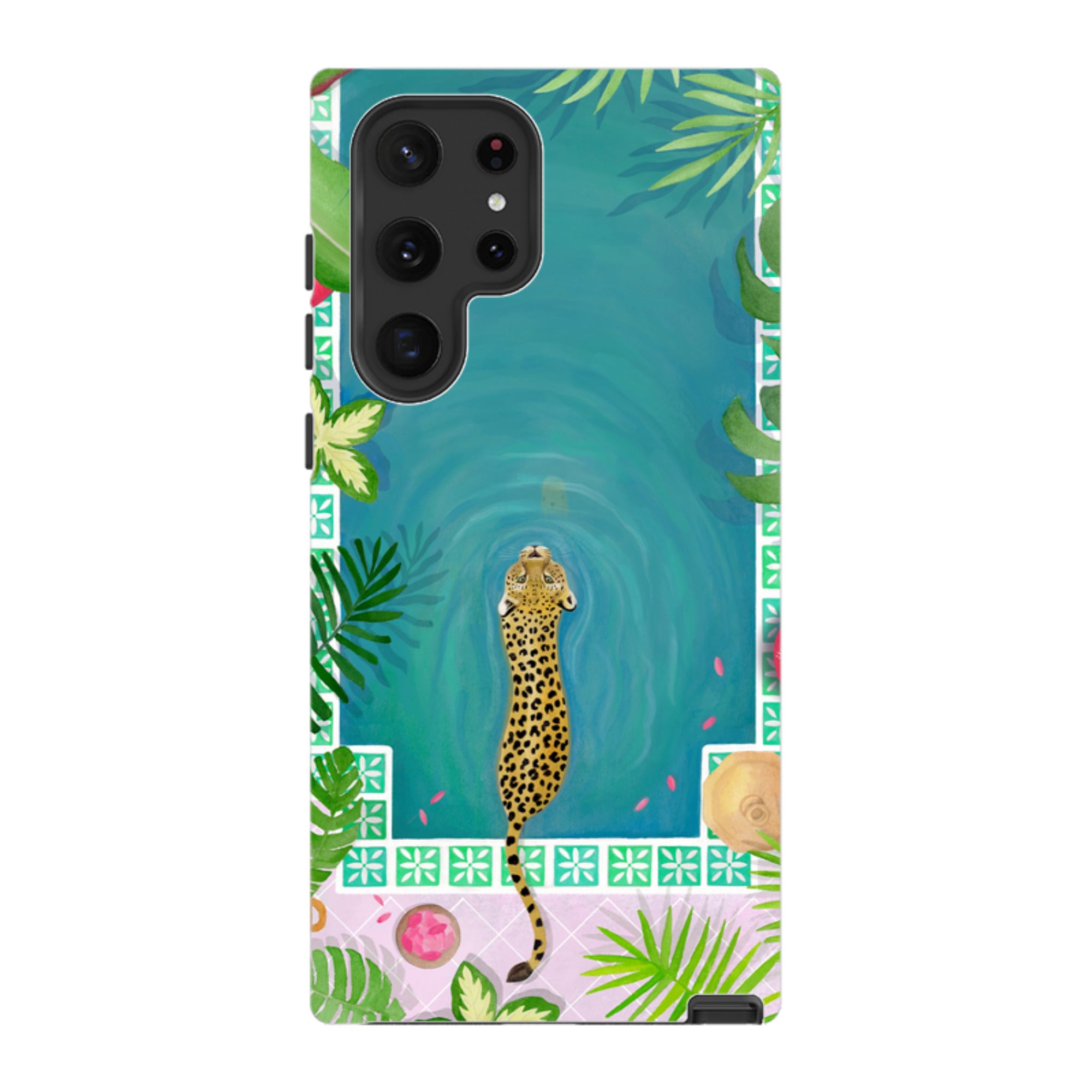 Samsung Tough Case - Morocco Pool Leopard By Bex Parkin