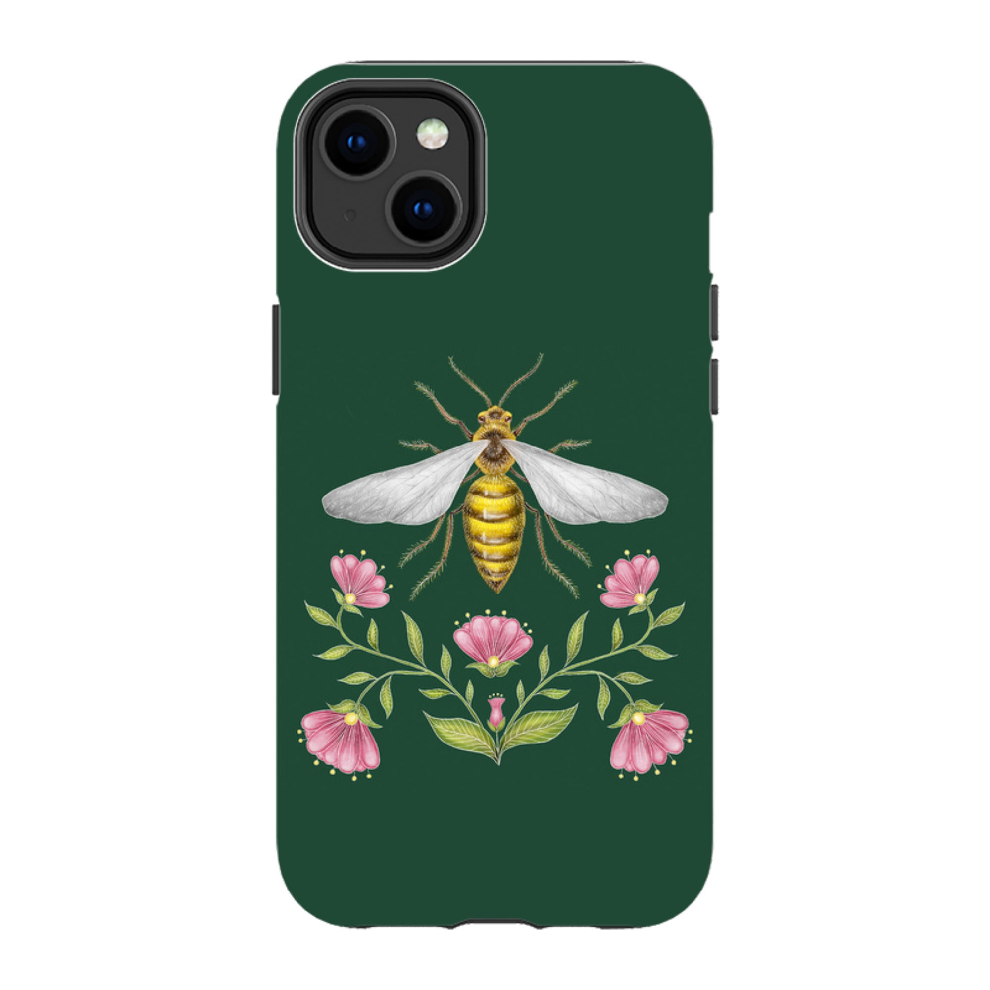 iPhone MagSafe Tough Case - Wings Of Freedom Emerald By Catherine Rowe