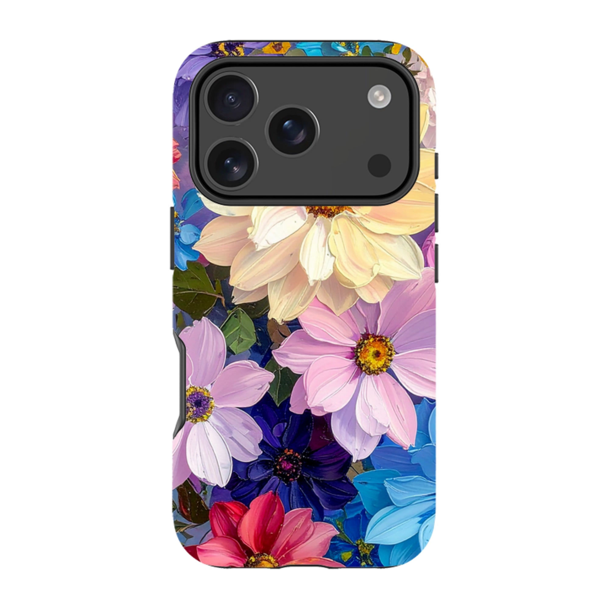 iPhone MagSafe Tough Case - Summer Floral Blue Garden