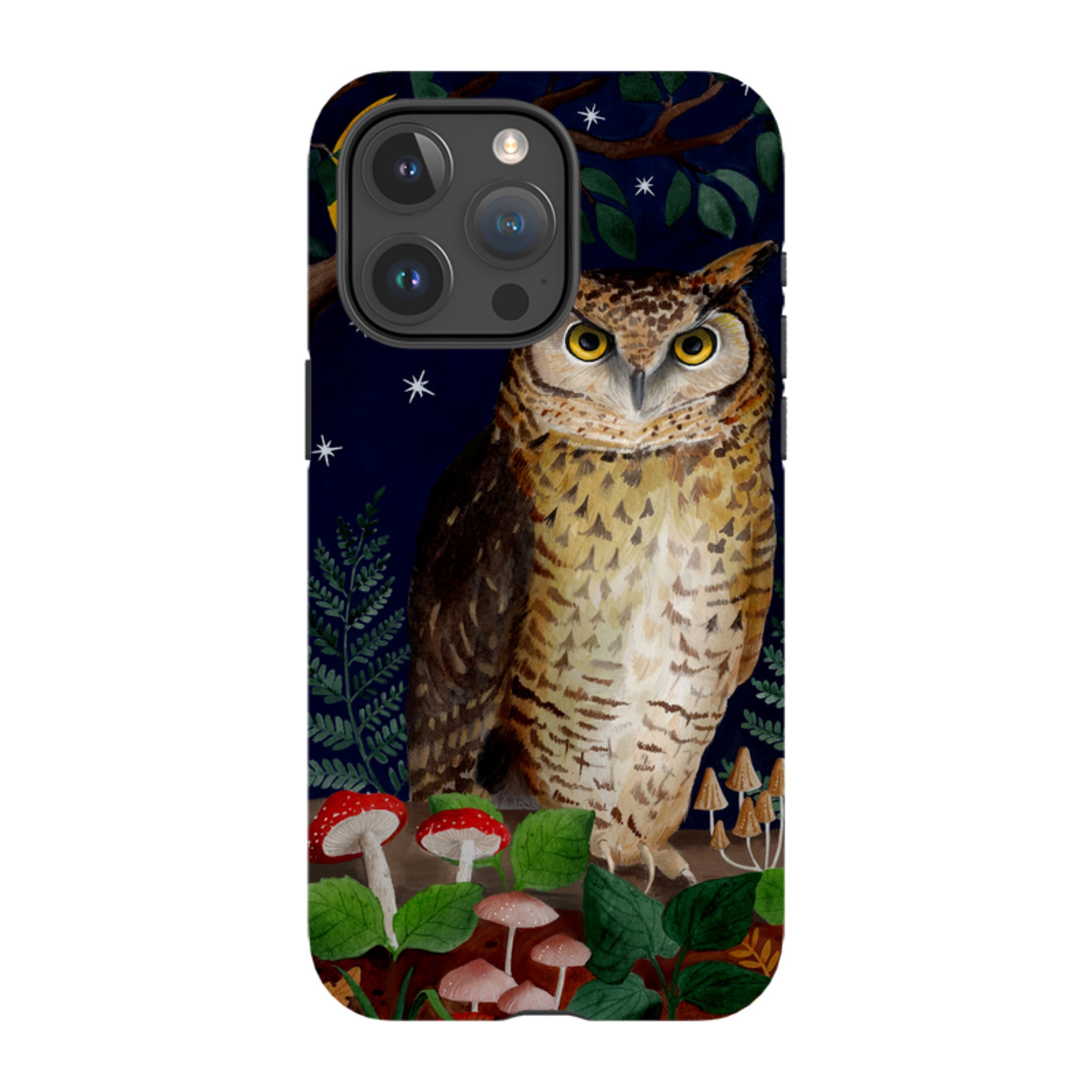 iPhone Tough Case - Mushroom Owl By Bex Parkin