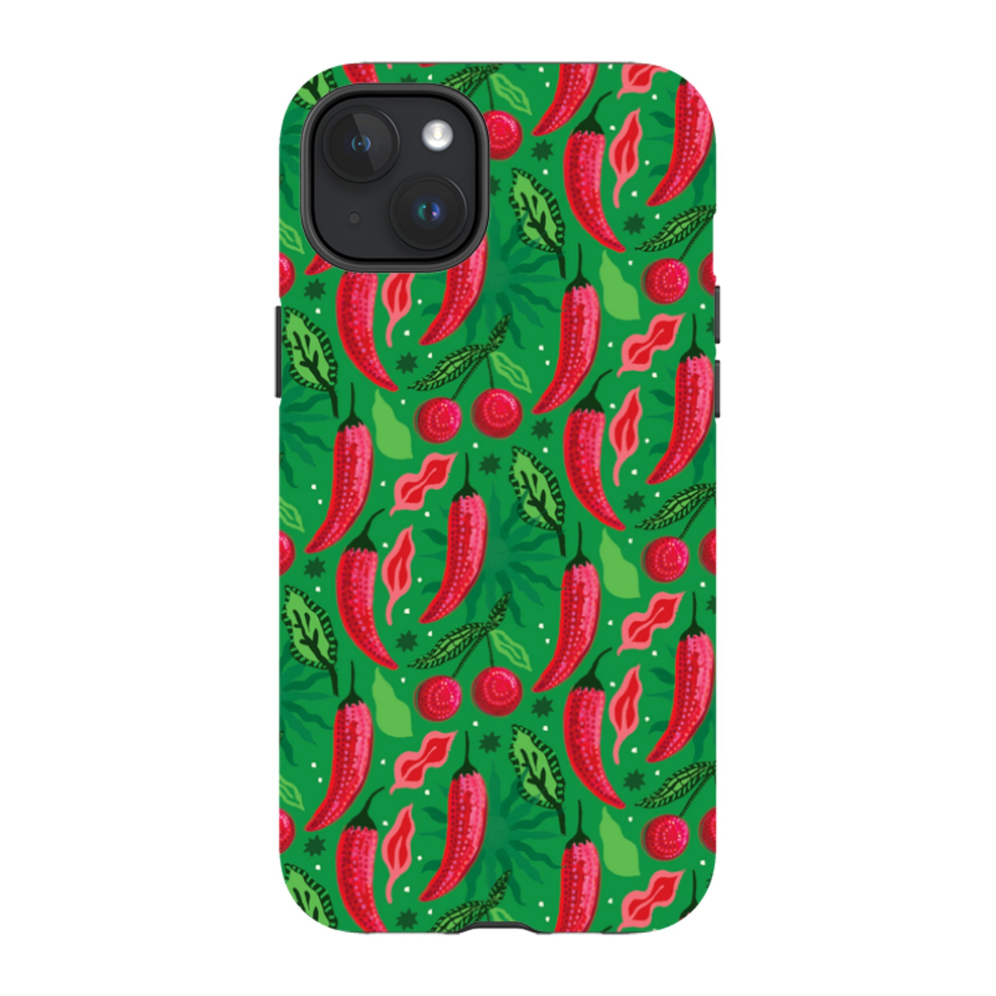 iPhone MagSafe Tough Case - Chilli Cherry By Emma Frances Grant