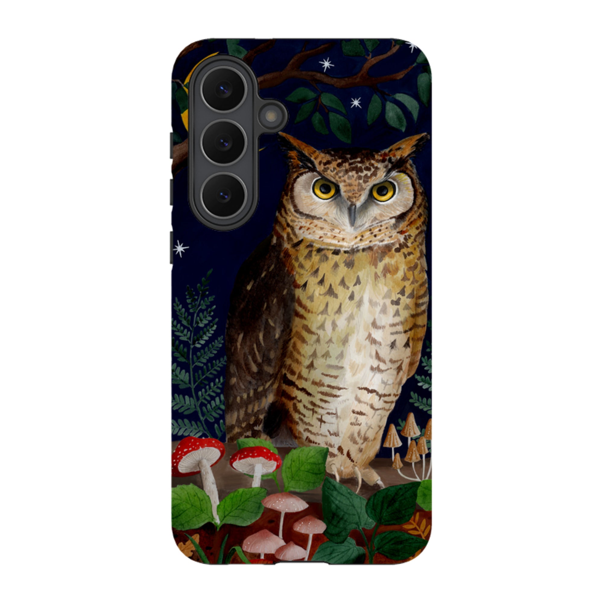 Samsung Tough Case - Mushroom Owl By Bex Parkin