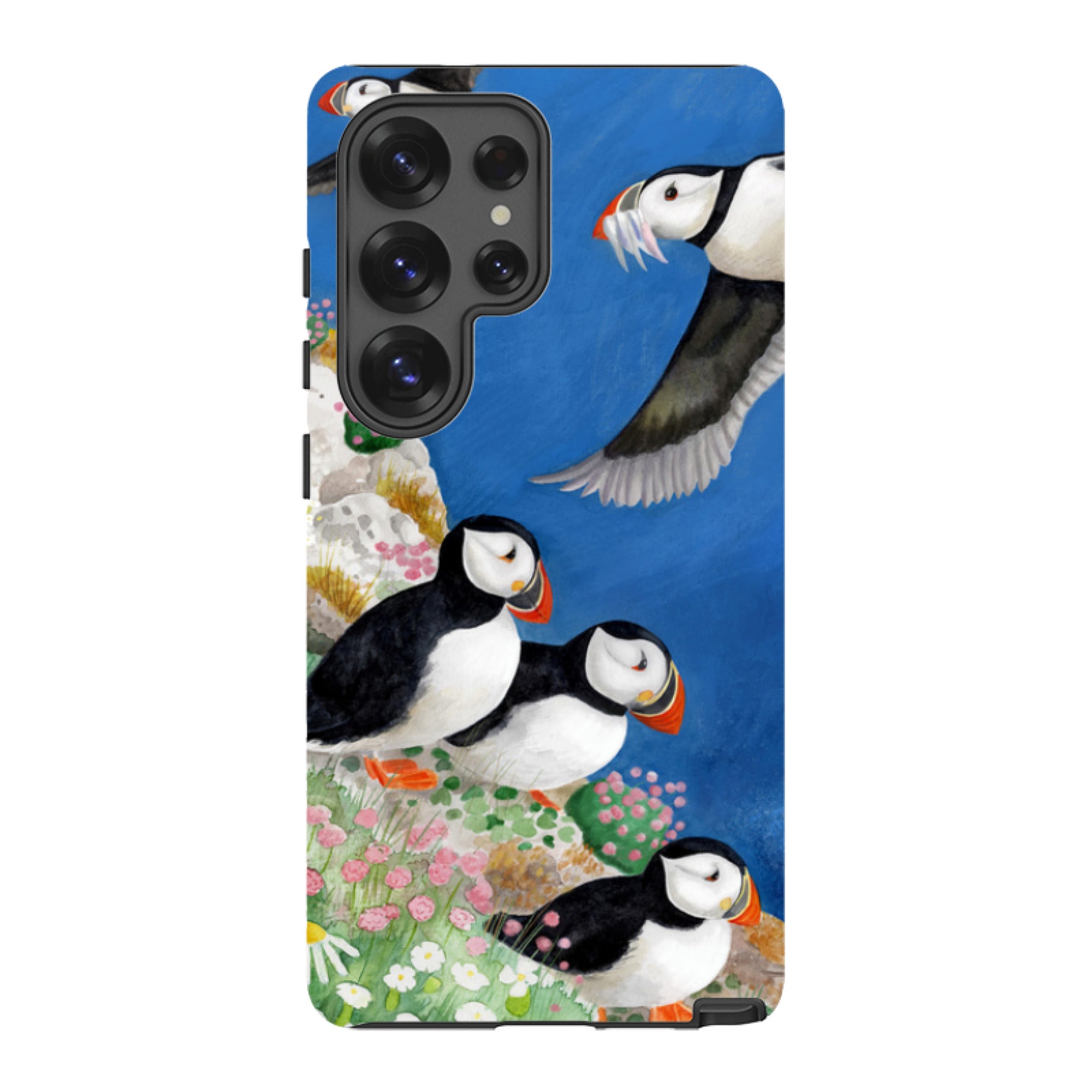 Samsung Tough Case - Puffins By Bex Parkin