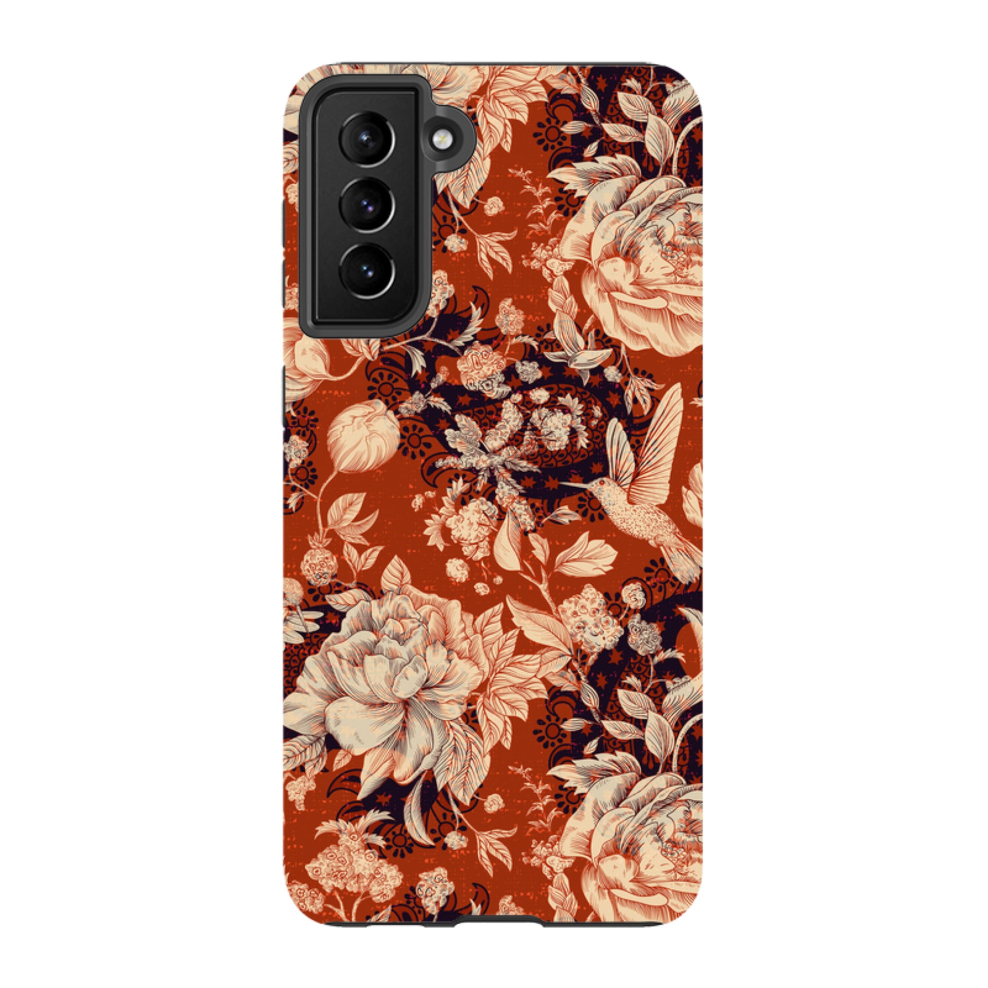 Samsung Tough Case - Brown Peonies