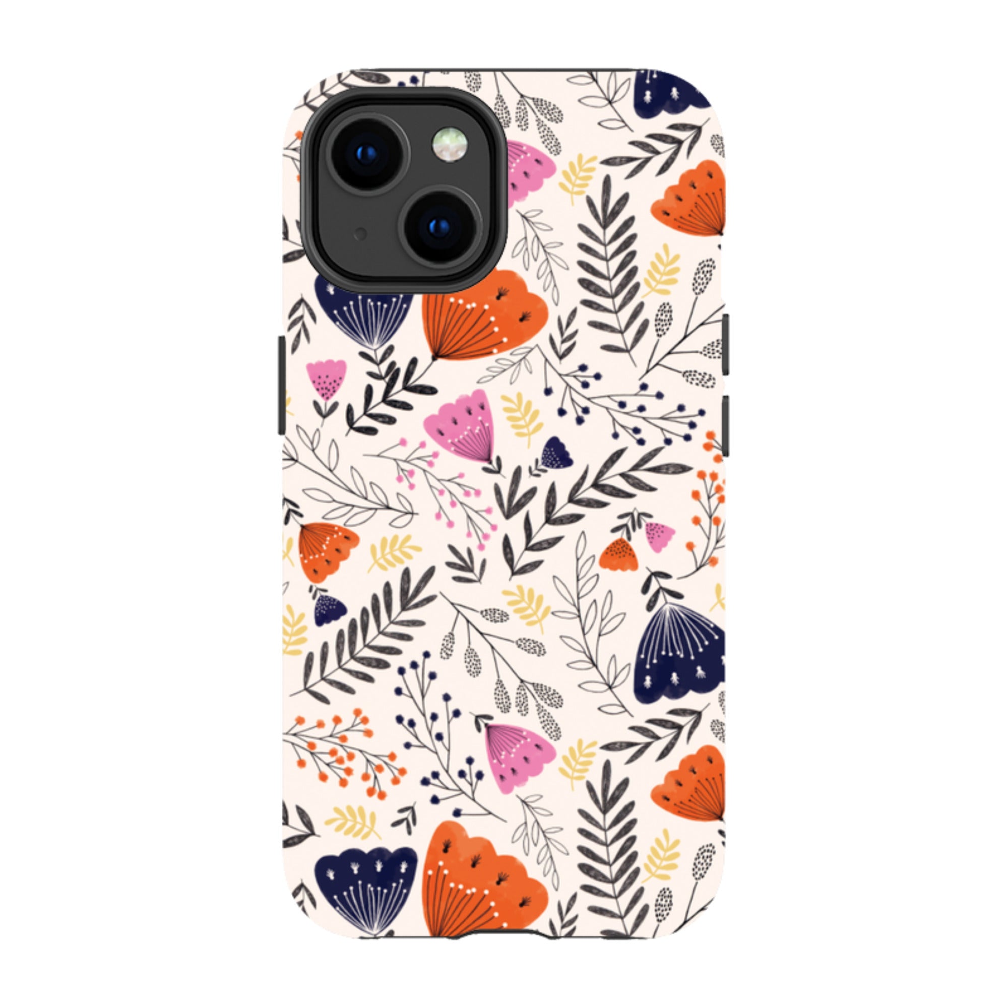 iPhone MagSafe Tough Case -  Pink Floral By Jade Mosinski