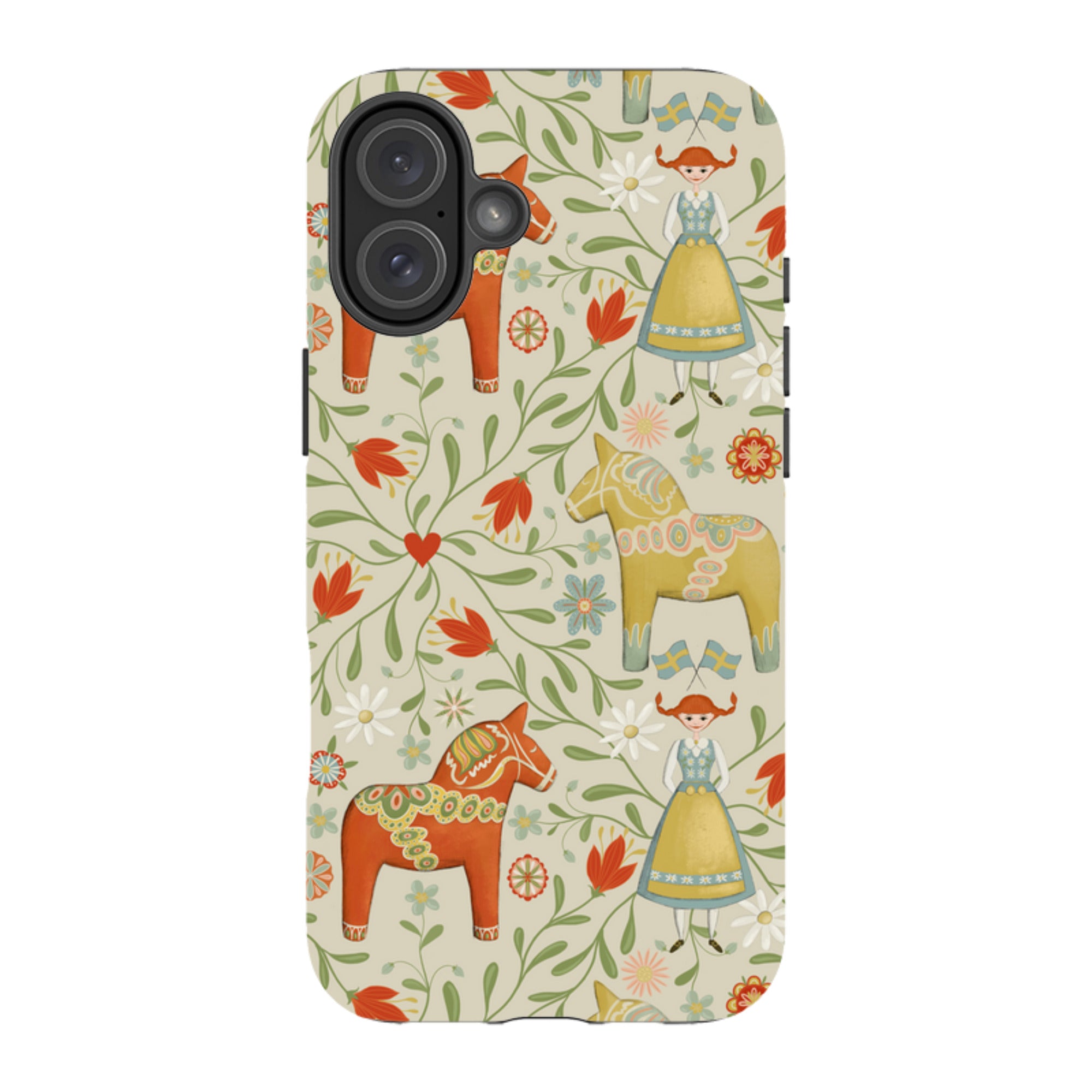 iPhone MagSafe Tough Case - Dala Horse By Maja Lindberg