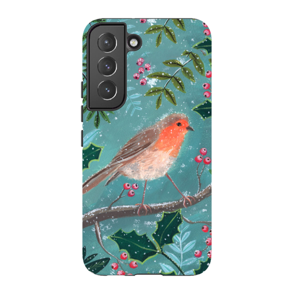 Samsung Tough Case - Christmas Robin By Mary Stubberfield