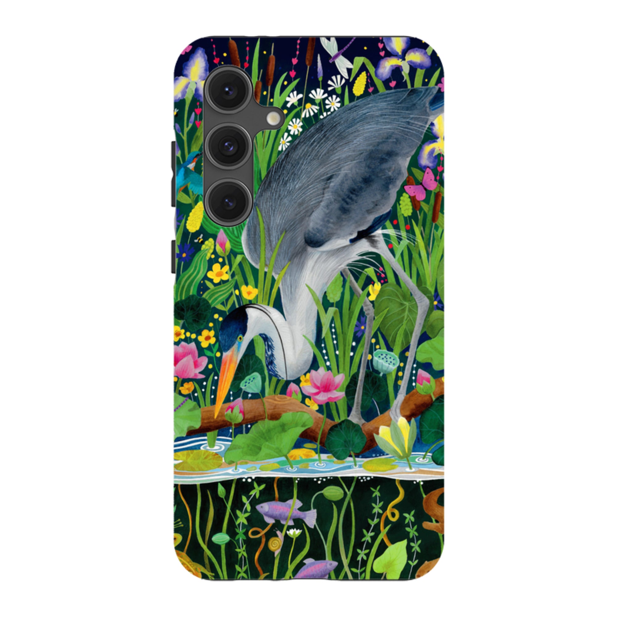 Samsung Tough Case - Heron Fishing By Bex Parkin