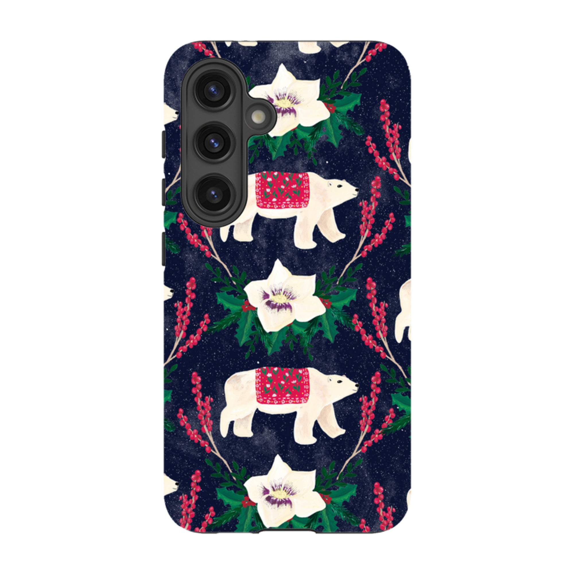 Samsung Tough Case - Midnight Polar Bears By Abby Jacobs