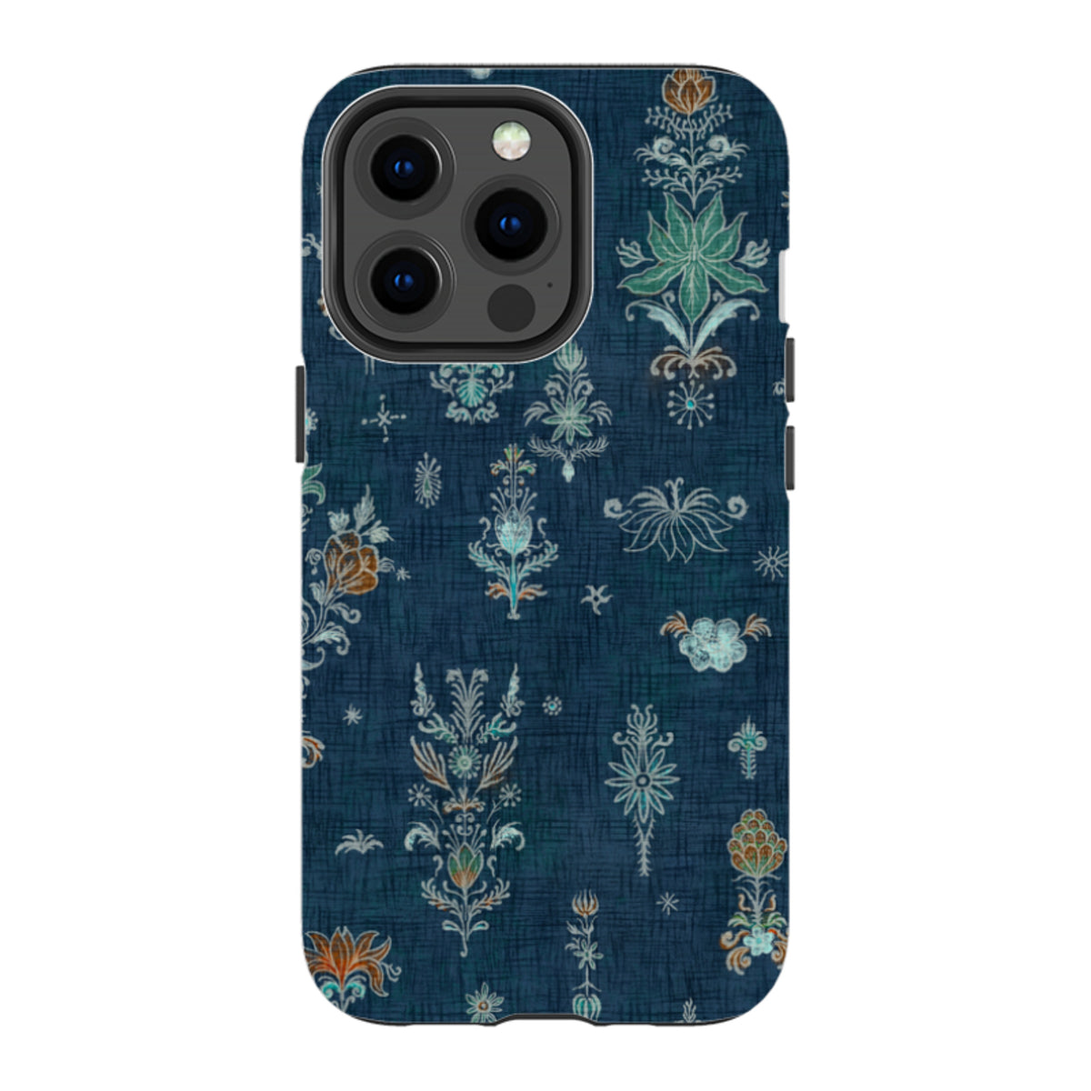 iPhone Tough Case - Jewel Spirit - Navy Rust By Katherine Quinn